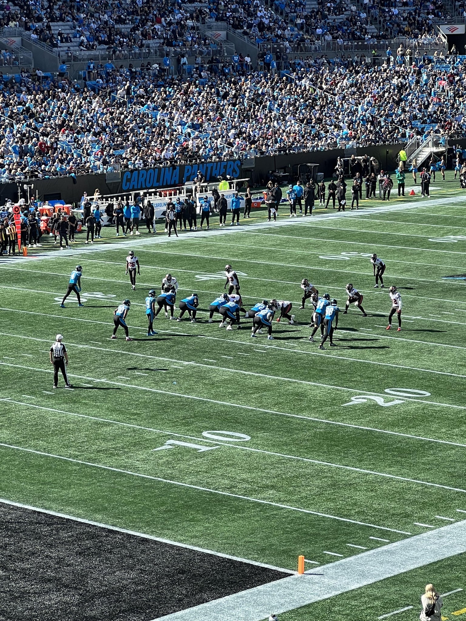Real Fan View taken from Section 224 at Bank of America Stadium by Steve D