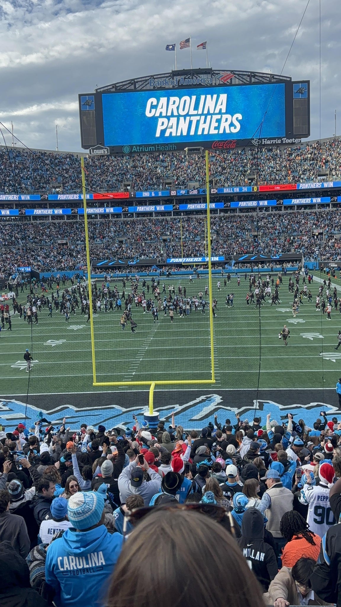Real Fan View taken from Section 229 at Bank of America Stadium by Sasha K