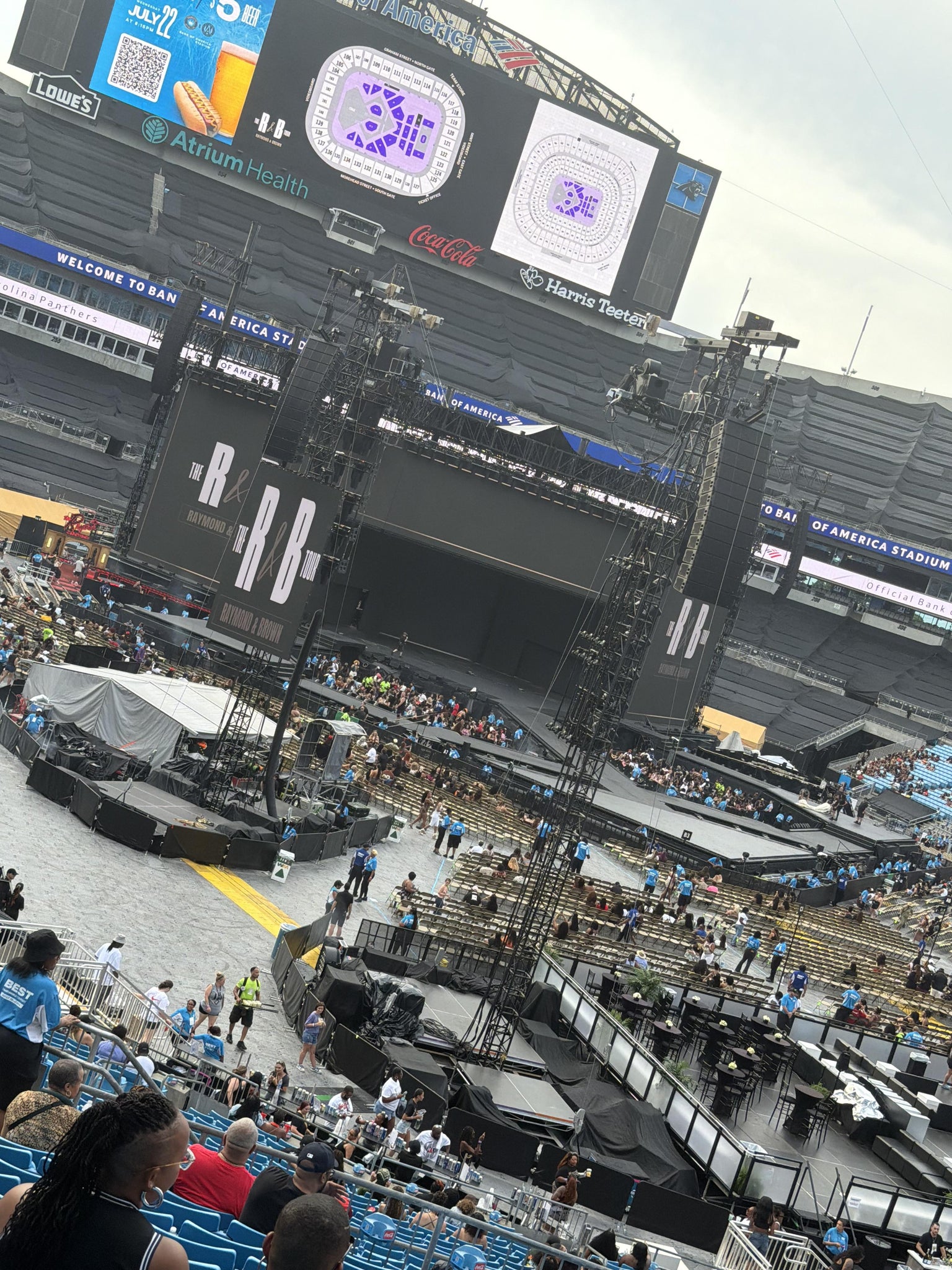 Real Fan View taken from Section 233 at Bank of America Stadium by Daniella G