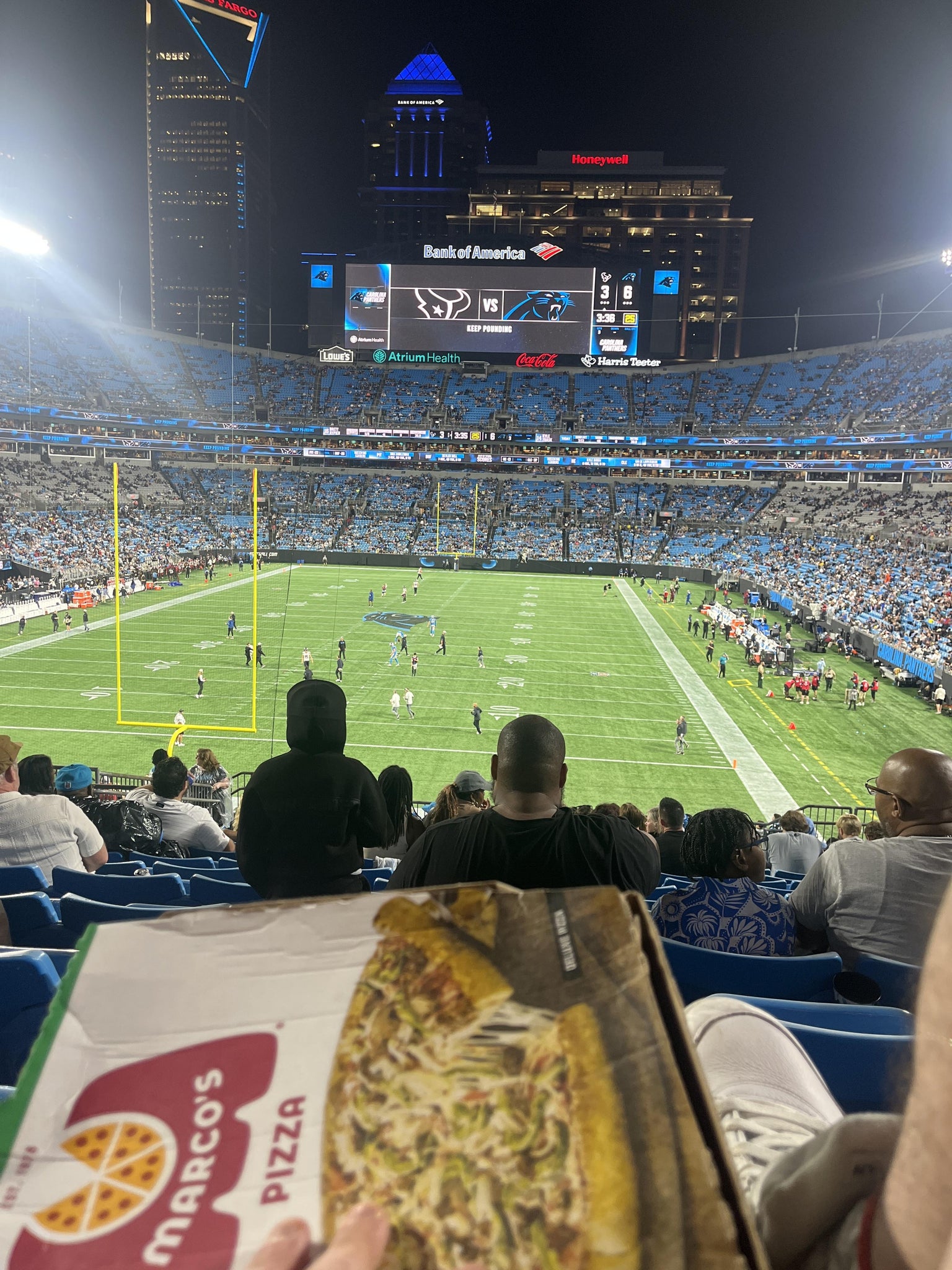 Real Fan View taken from Section 256 at Bank of America Stadium by Ryan D