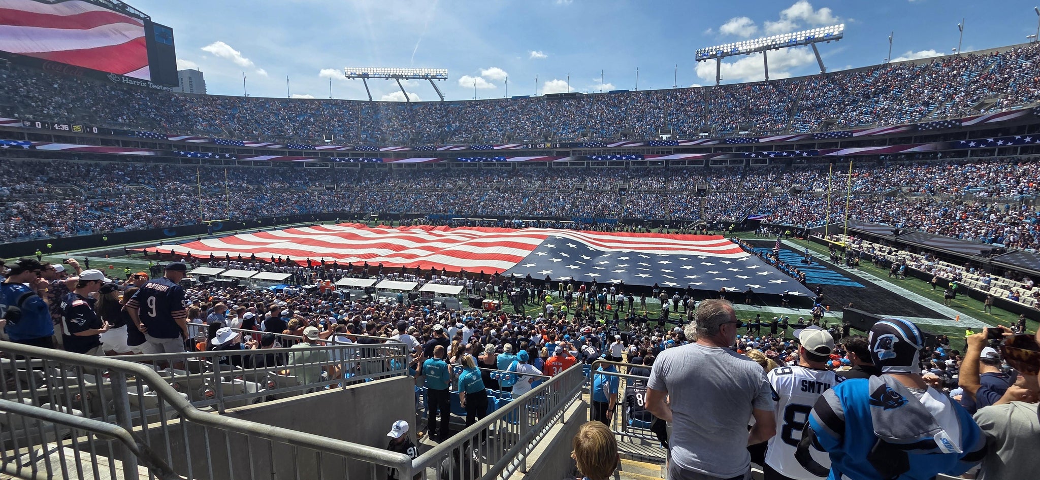 Real Fan View taken from Section 313 at Bank of America Stadium by Jacinto A