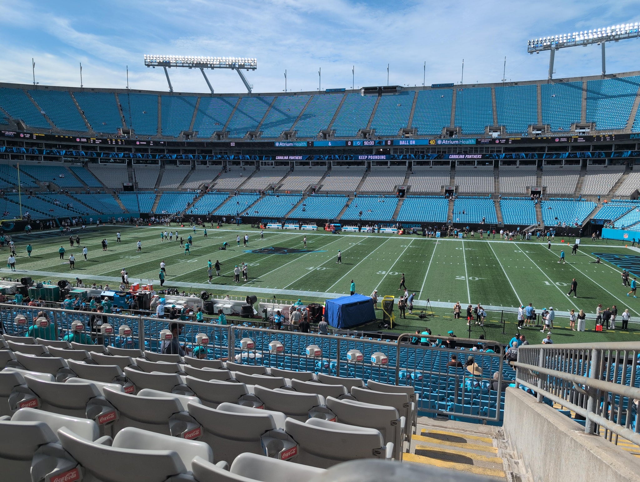 Real Fan View taken from Section 314 at Bank of America Stadium by Roland H
