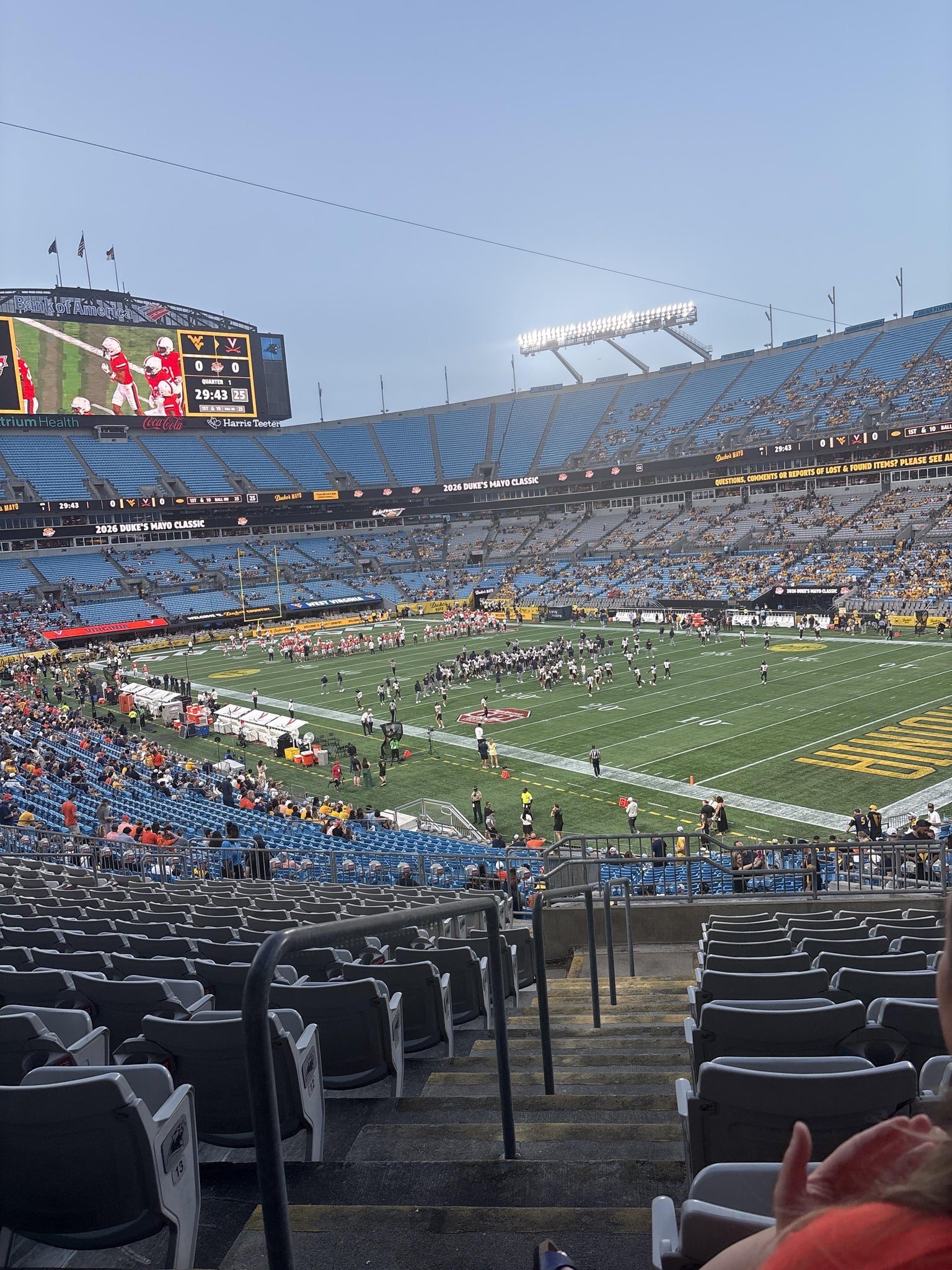 Real Fan View taken from Section 336 at Bank of America Stadium by Jacob D