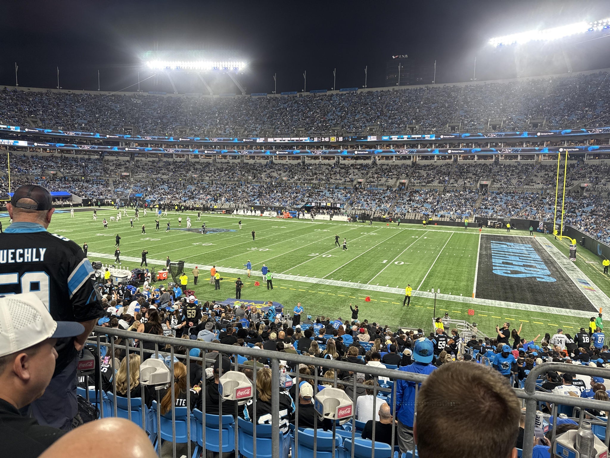 Real Fan View taken from Section 340 at Bank of America Stadium by Kevin W