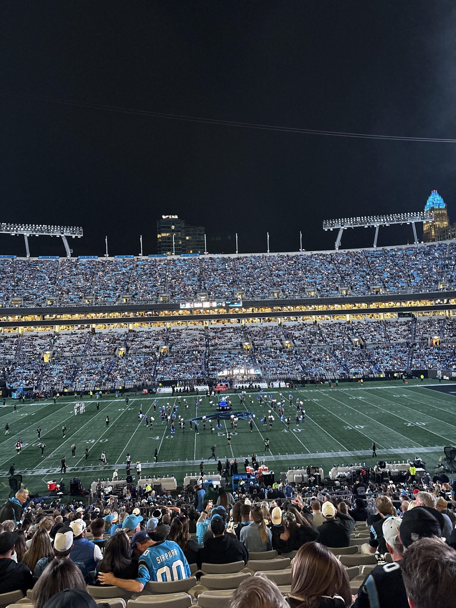 Real Fan View taken from Section 344 at Bank of America Stadium by Kennedy P