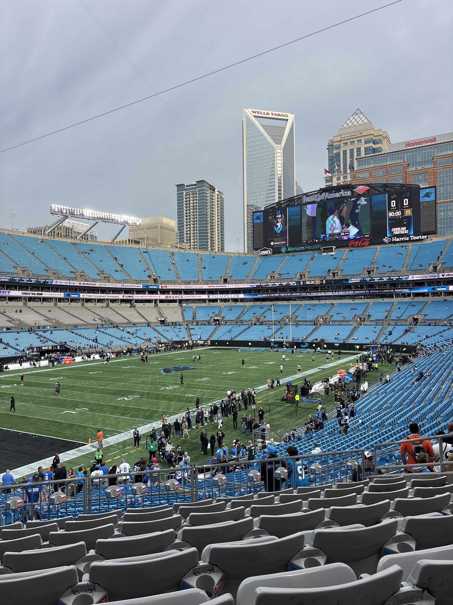 Real Fan View taken from Section 351 at Bank of America Stadium by Cruz G