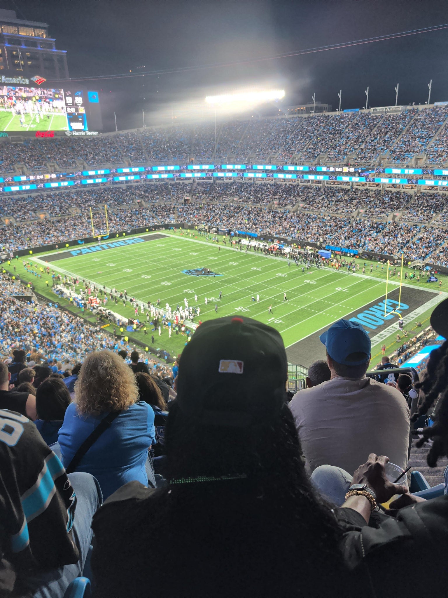 Real Fan View taken from Section 508 at Bank of America Stadium by David t K