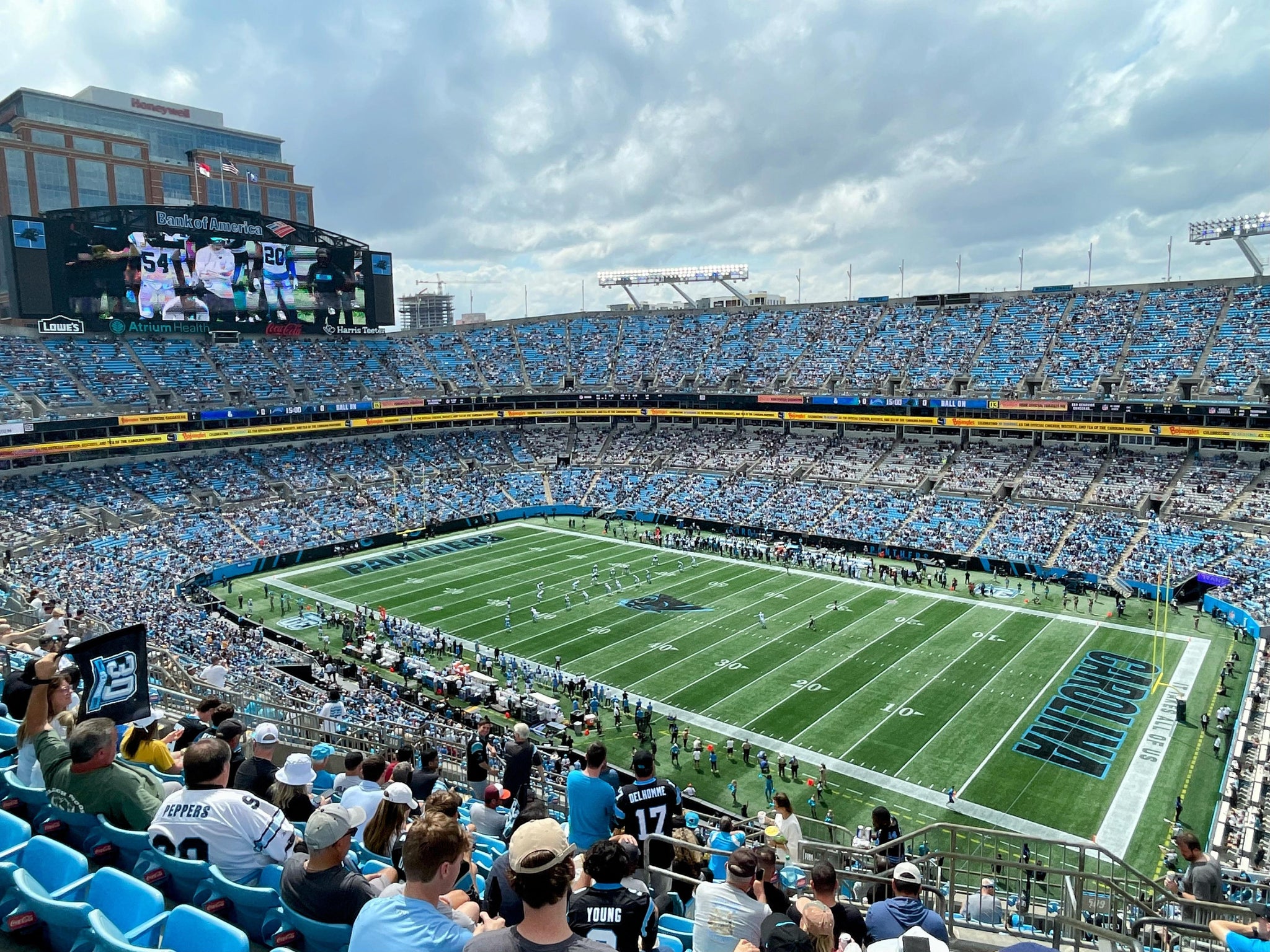 Real Fan View taken from Section 510 at Bank of America Stadium by Jim W