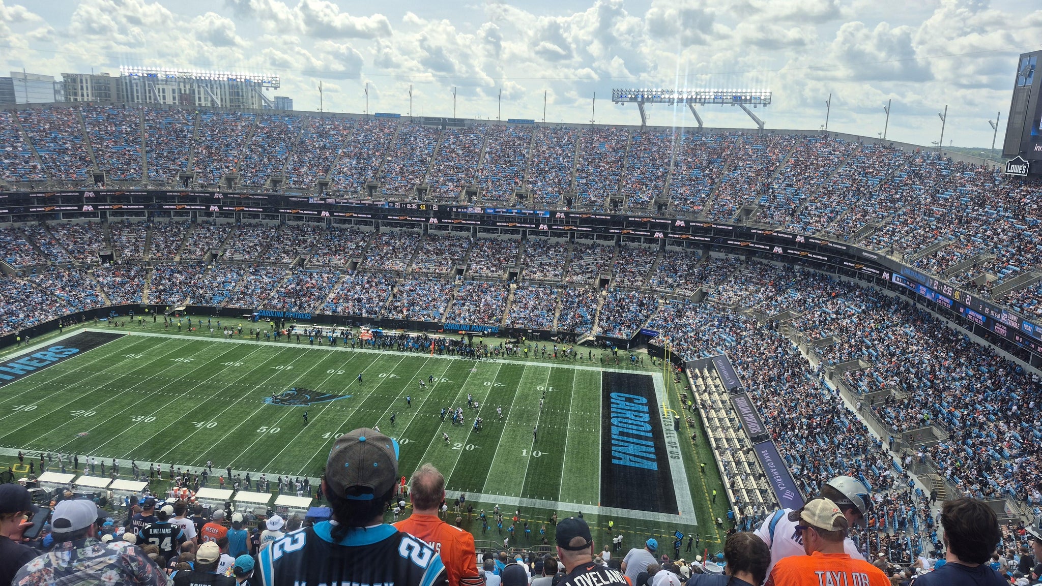 Real Fan View taken from Section 511 at Bank of America Stadium by Carrie L