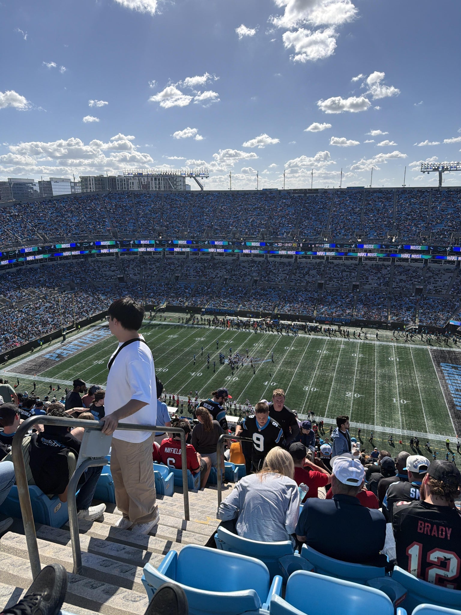 Real Fan View taken from Section 512 at Bank of America Stadium by Ashely T