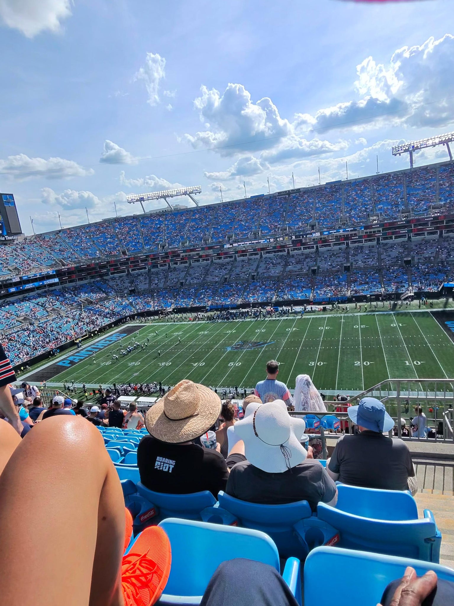 Real Fan View taken from Section 513 at Bank of America Stadium by Theodore  S