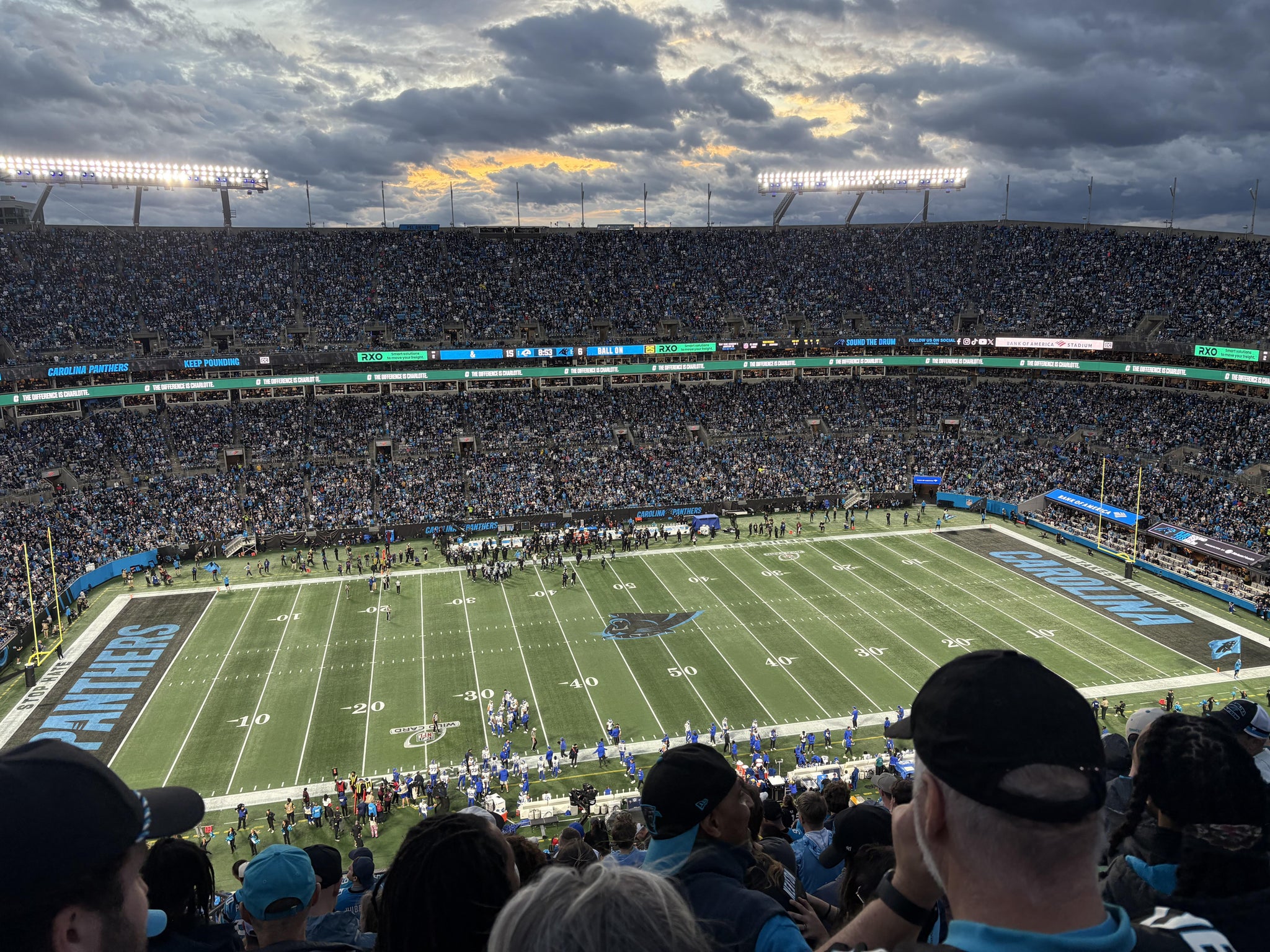 Real Fan View taken from Section 516 at Bank of America Stadium by Matt W