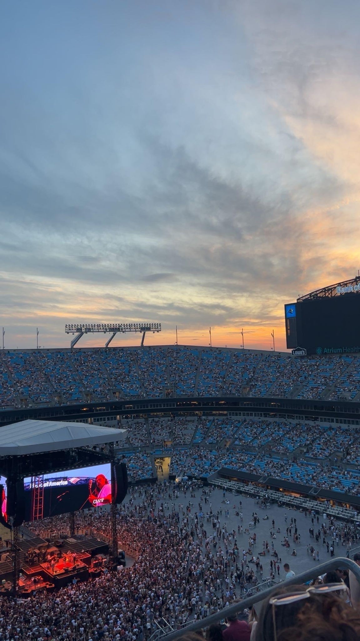 Real Fan View taken from Section 518 at Bank of America Stadium by Rachel N