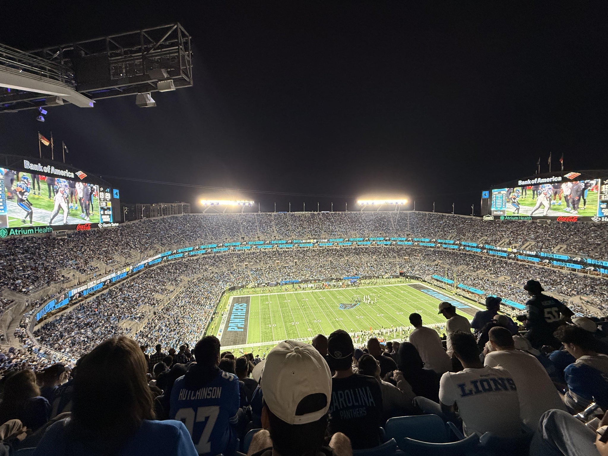 Real Fan View taken from Section 518 at Bank of America Stadium by Allison A