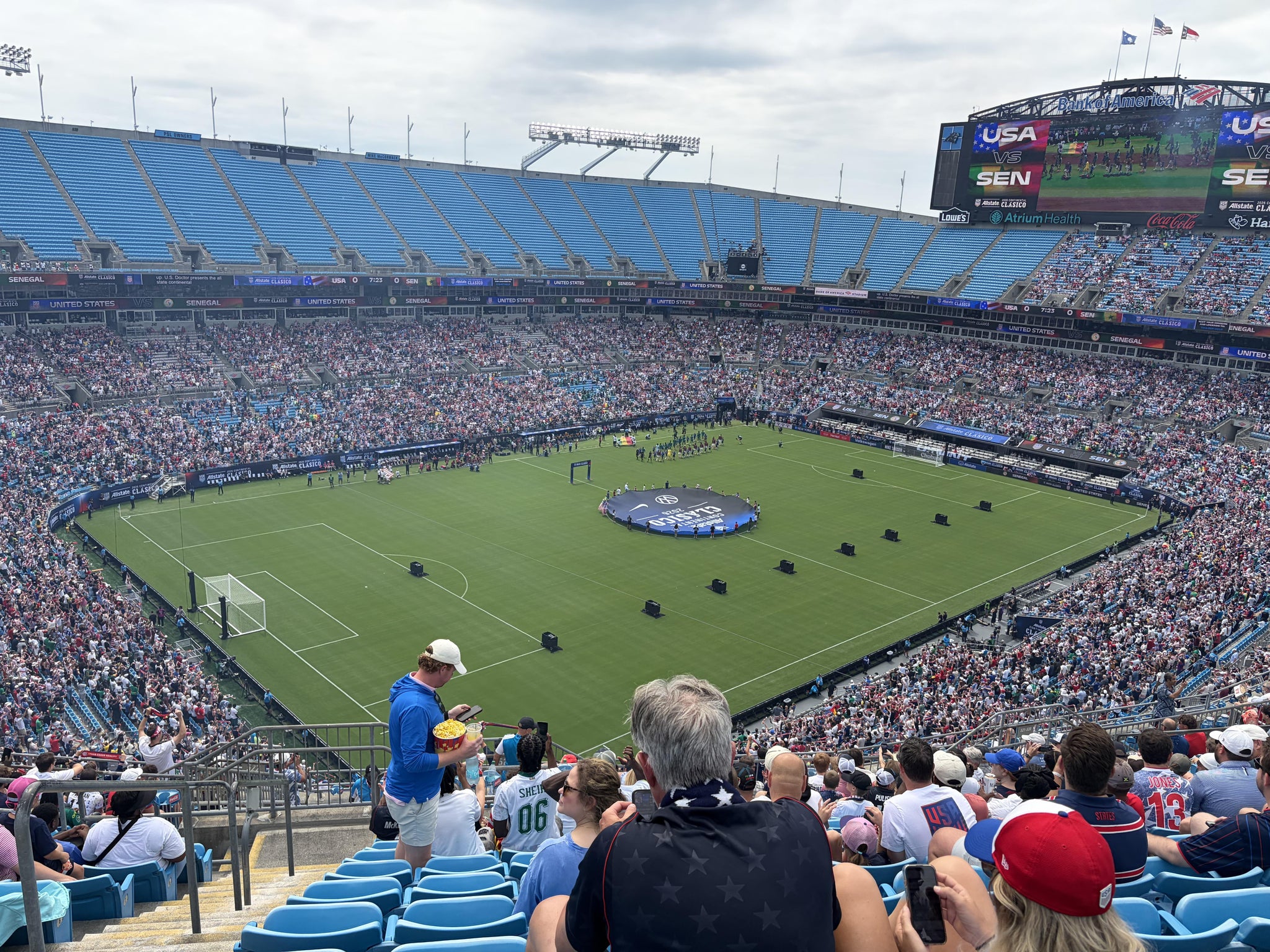 Real Fan View taken from Section 521 at Bank of America Stadium by Drew R