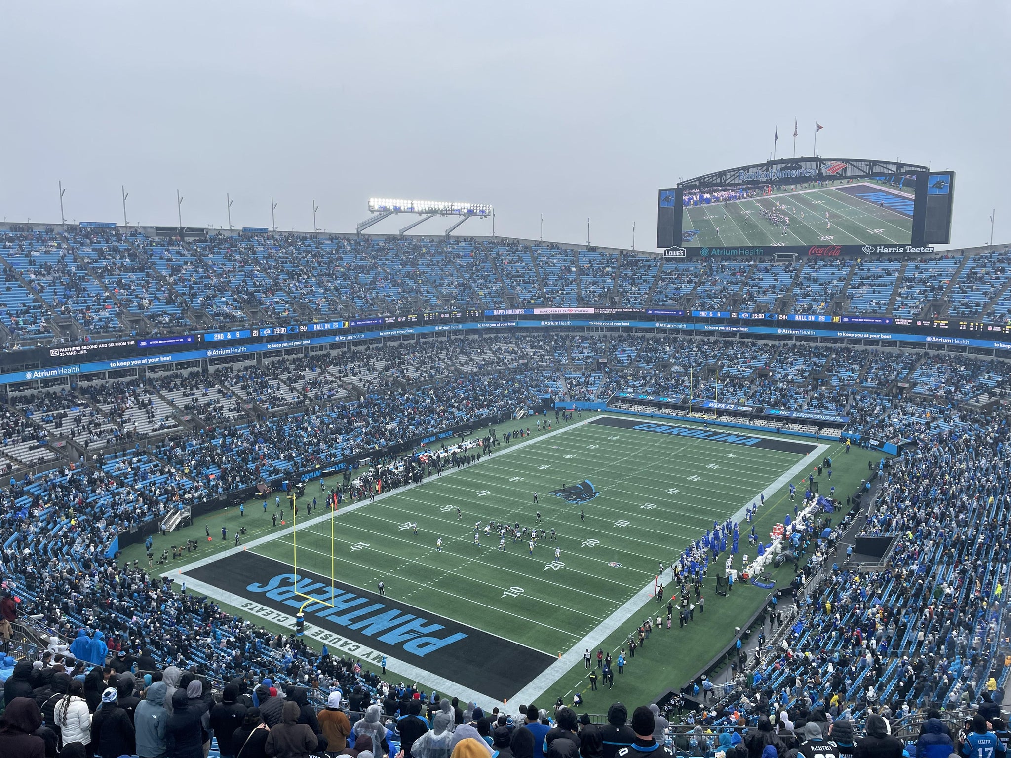 Real Fan View taken from Section 524 at Bank of America Stadium by Hunter S