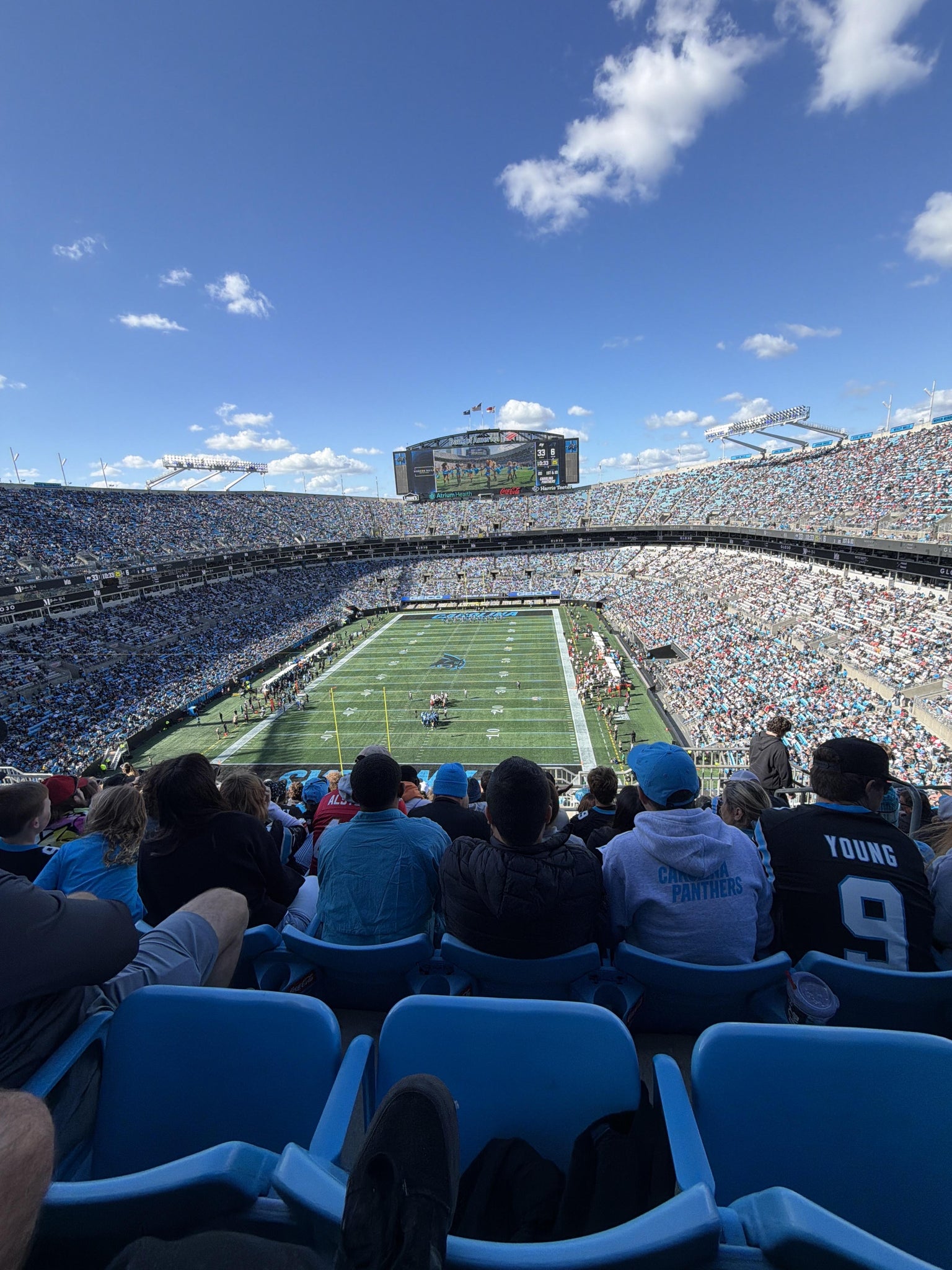 Real Fan View taken from Section 527 at Bank of America Stadium by Karina S