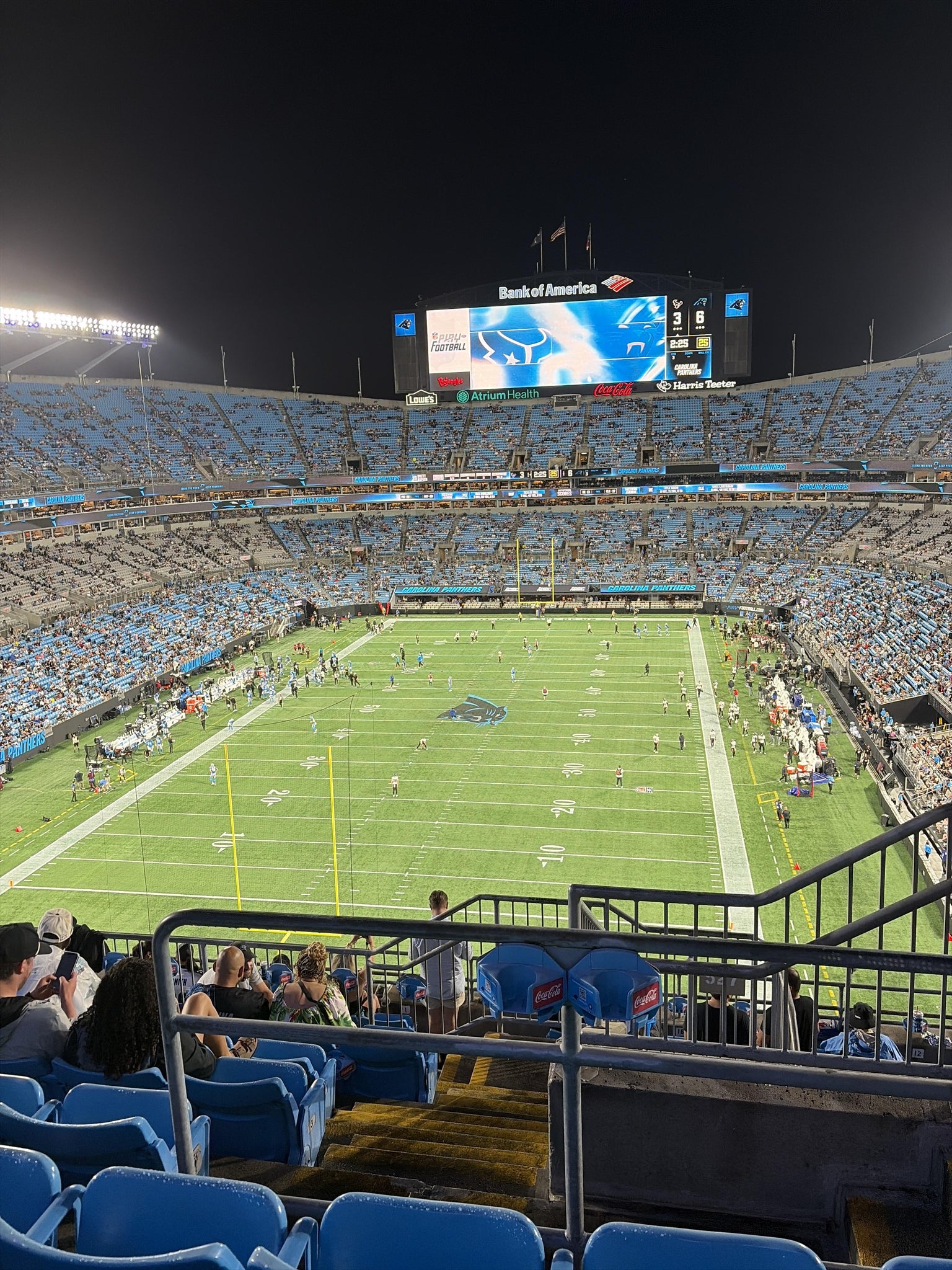 Real Fan View taken from Section 527 at Bank of America Stadium by Caleb G