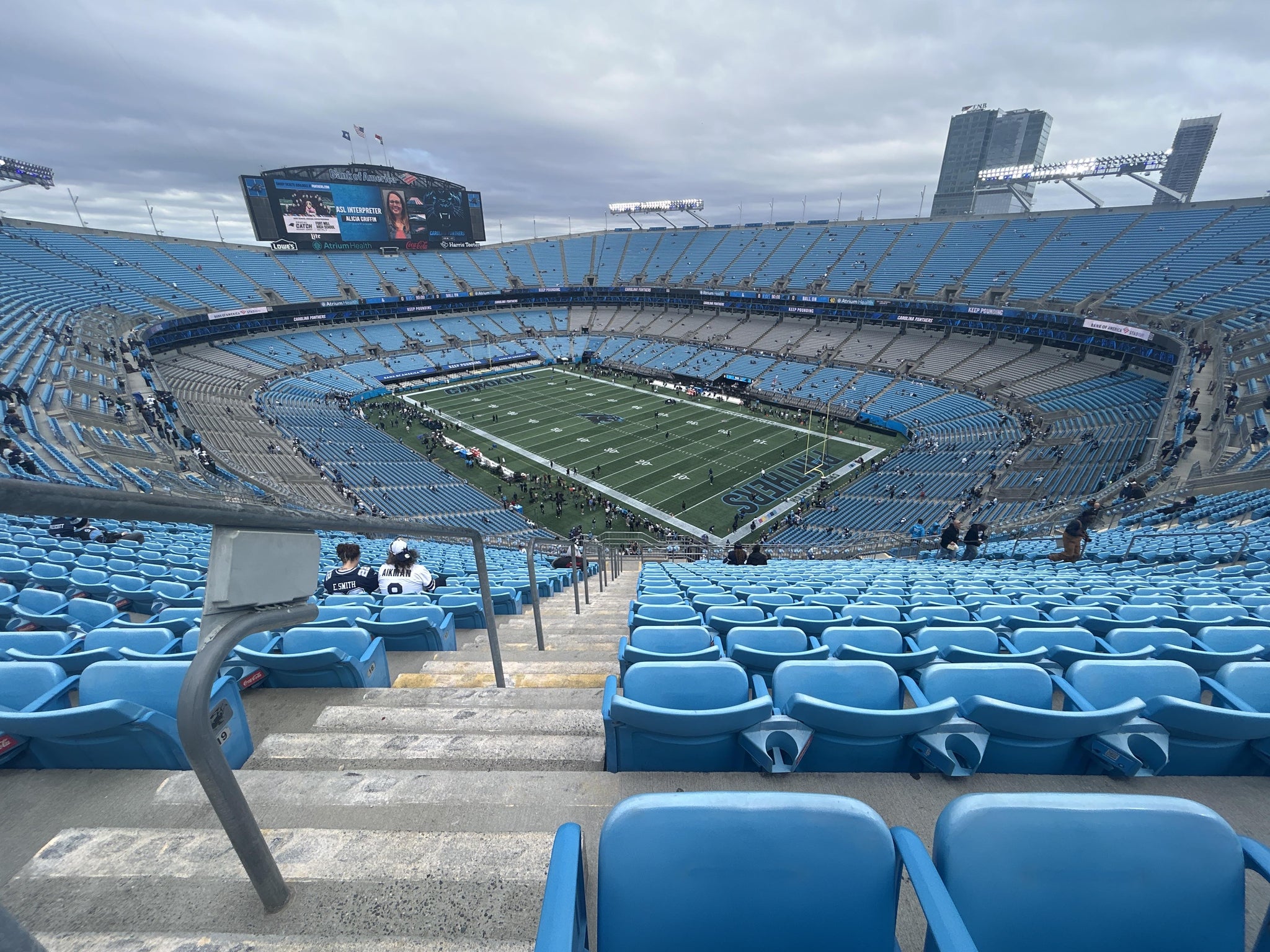 Real Fan View taken from Section 534 at Bank of America Stadium by Kayla B