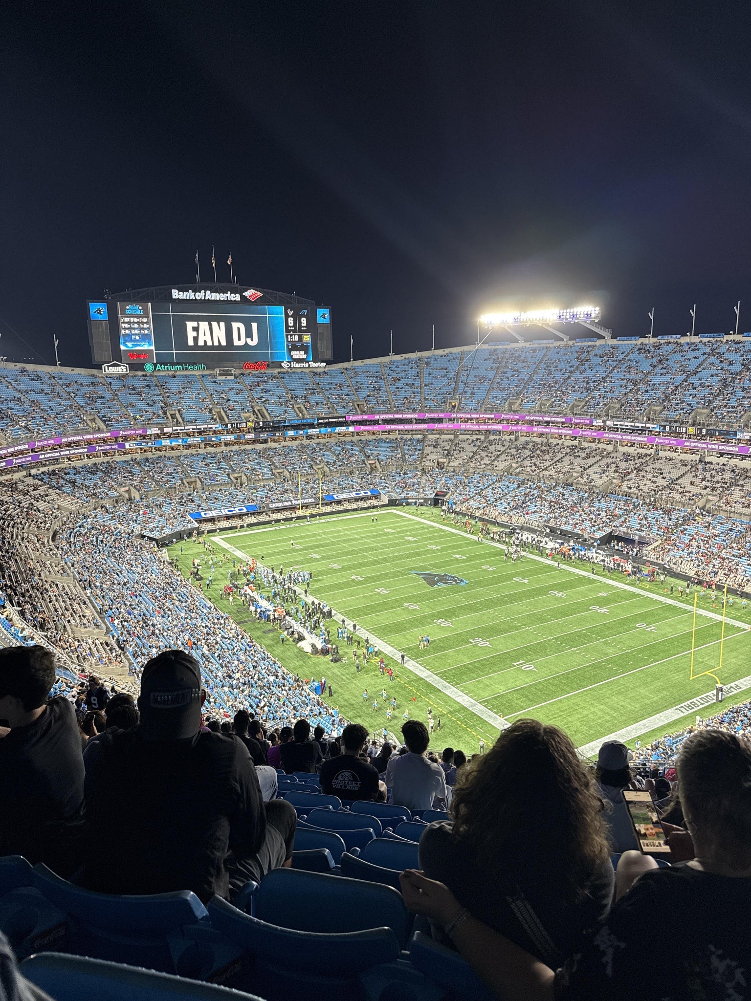 Real Fan View taken from Section 534 at Bank of America Stadium by Hannah V