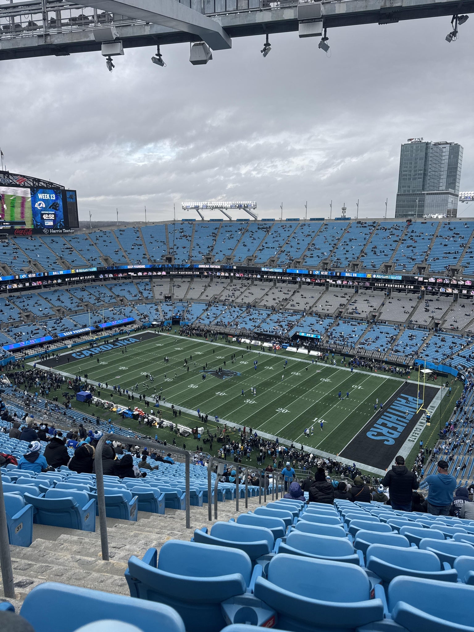 Real Fan View taken from Section 536 at Bank of America Stadium by Landon S