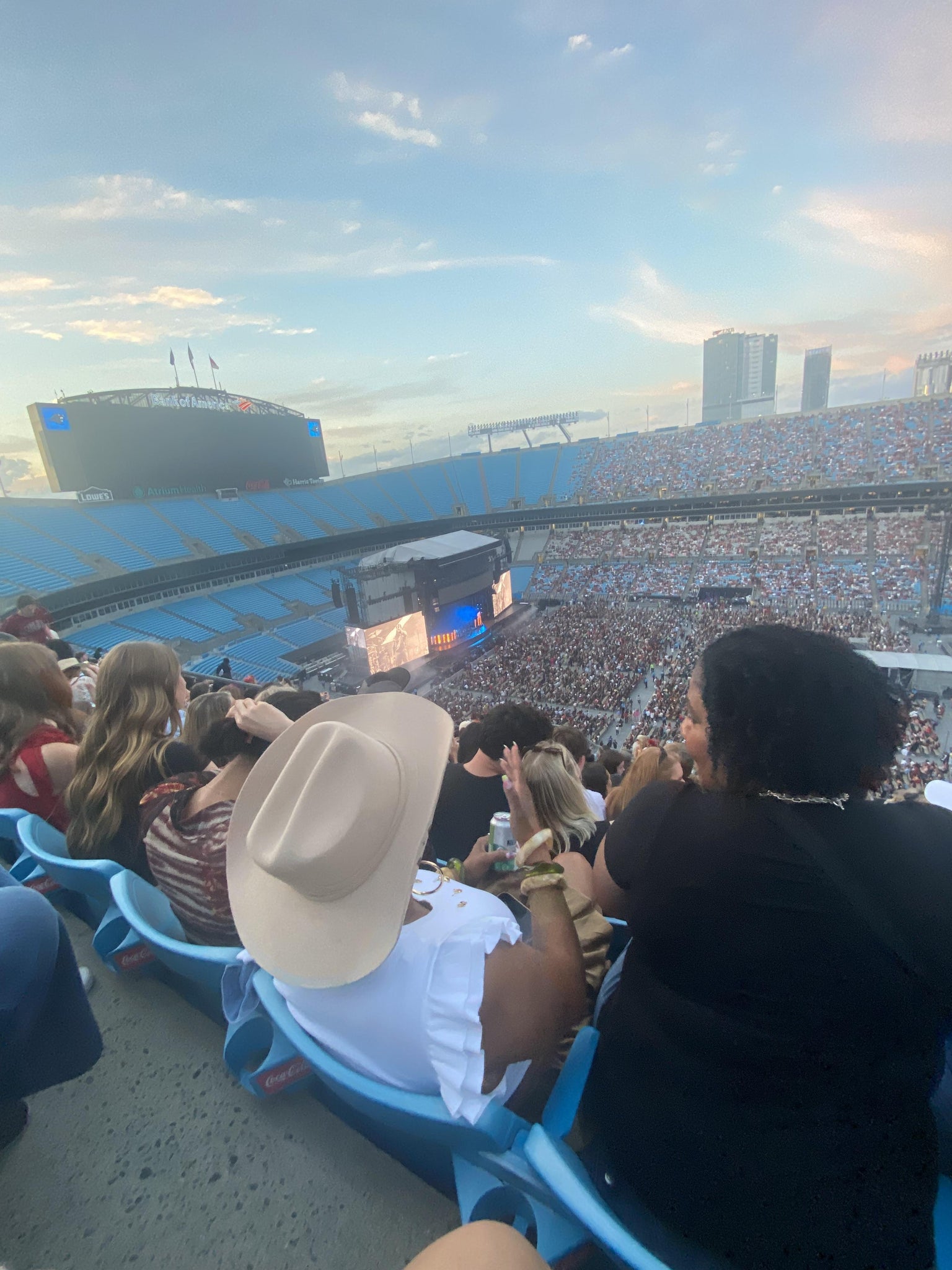 Real Fan View taken from Section 540 at Bank of America Stadium by Estrella S