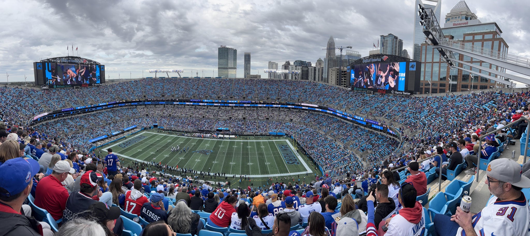 Real Fan View taken from Section 540 at Bank of America Stadium by Jonathan G