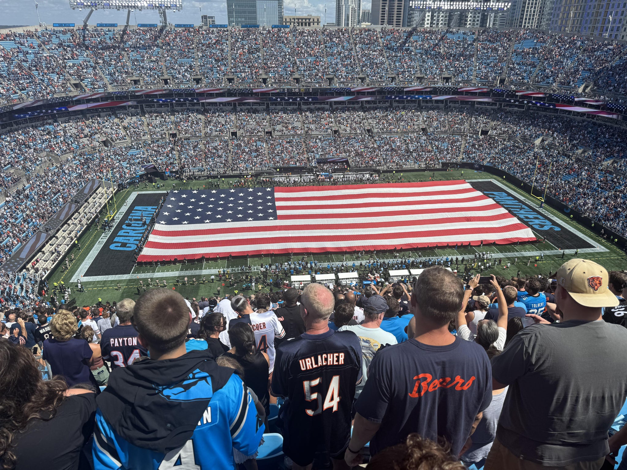 Real Fan View taken from Section 542 at Bank of America Stadium by Charlton B