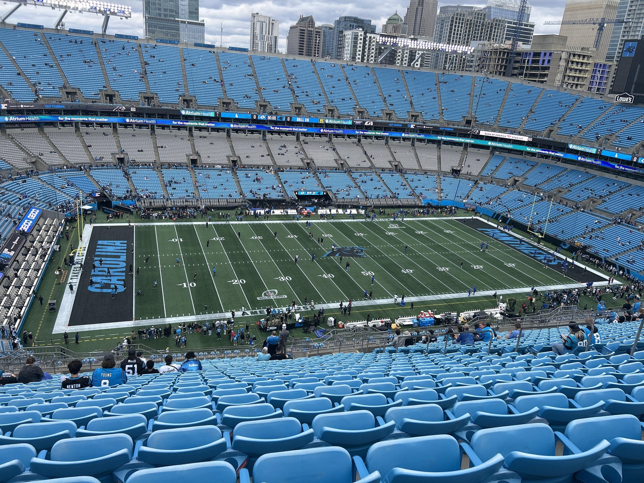 Real Fan View taken from Section 545 at Bank of America Stadium by Talain C