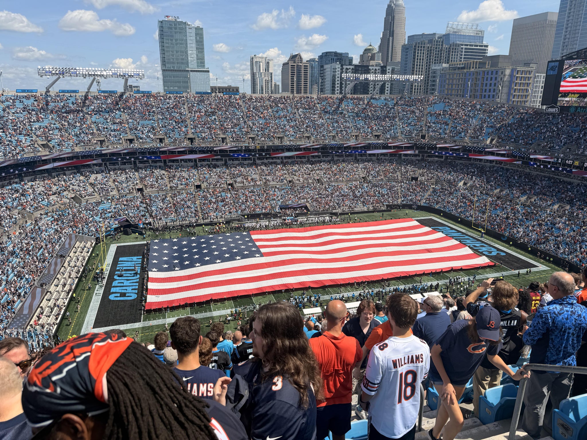 Real Fan View taken from Section 545 at Bank of America Stadium by Nick H
