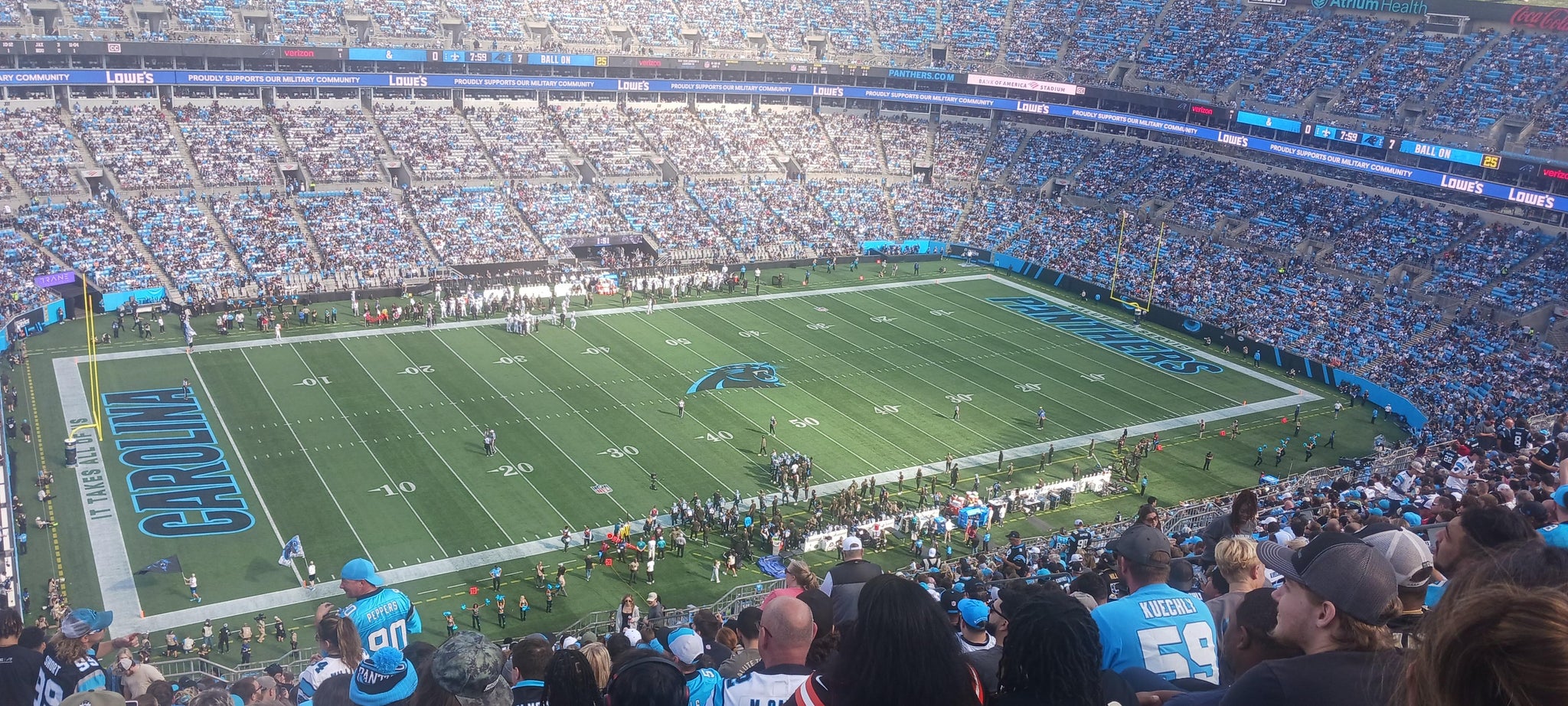 Real Fan View taken from Section 546 at Bank of America Stadium by Anonymous User