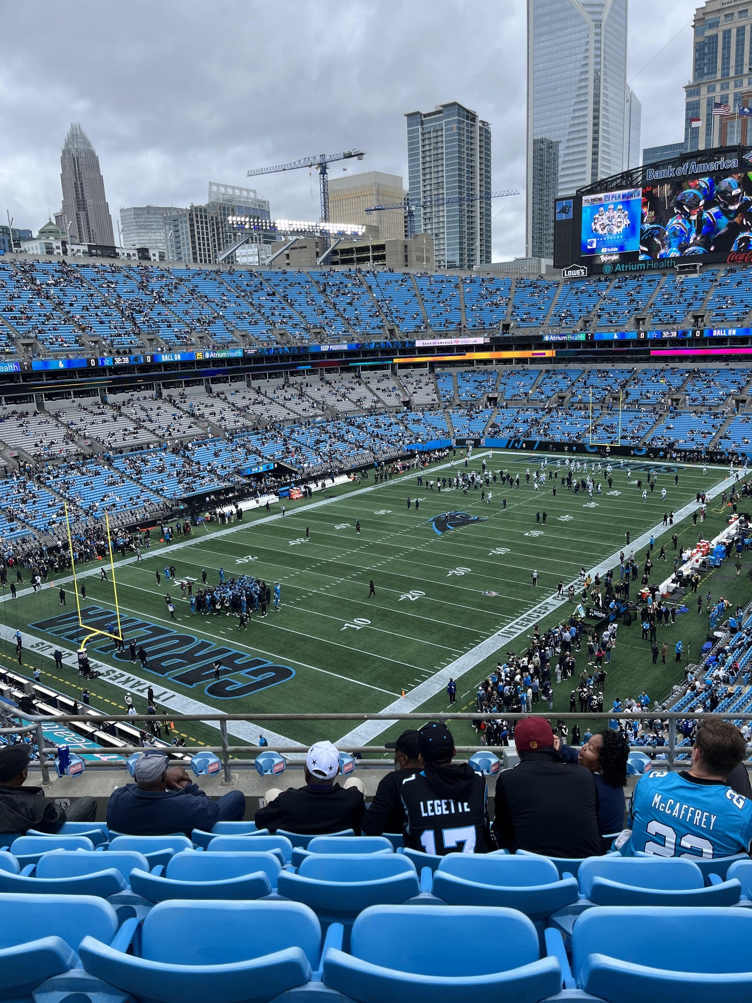 Real Fan View taken from Section 550 at Bank of America Stadium by Kelsi T