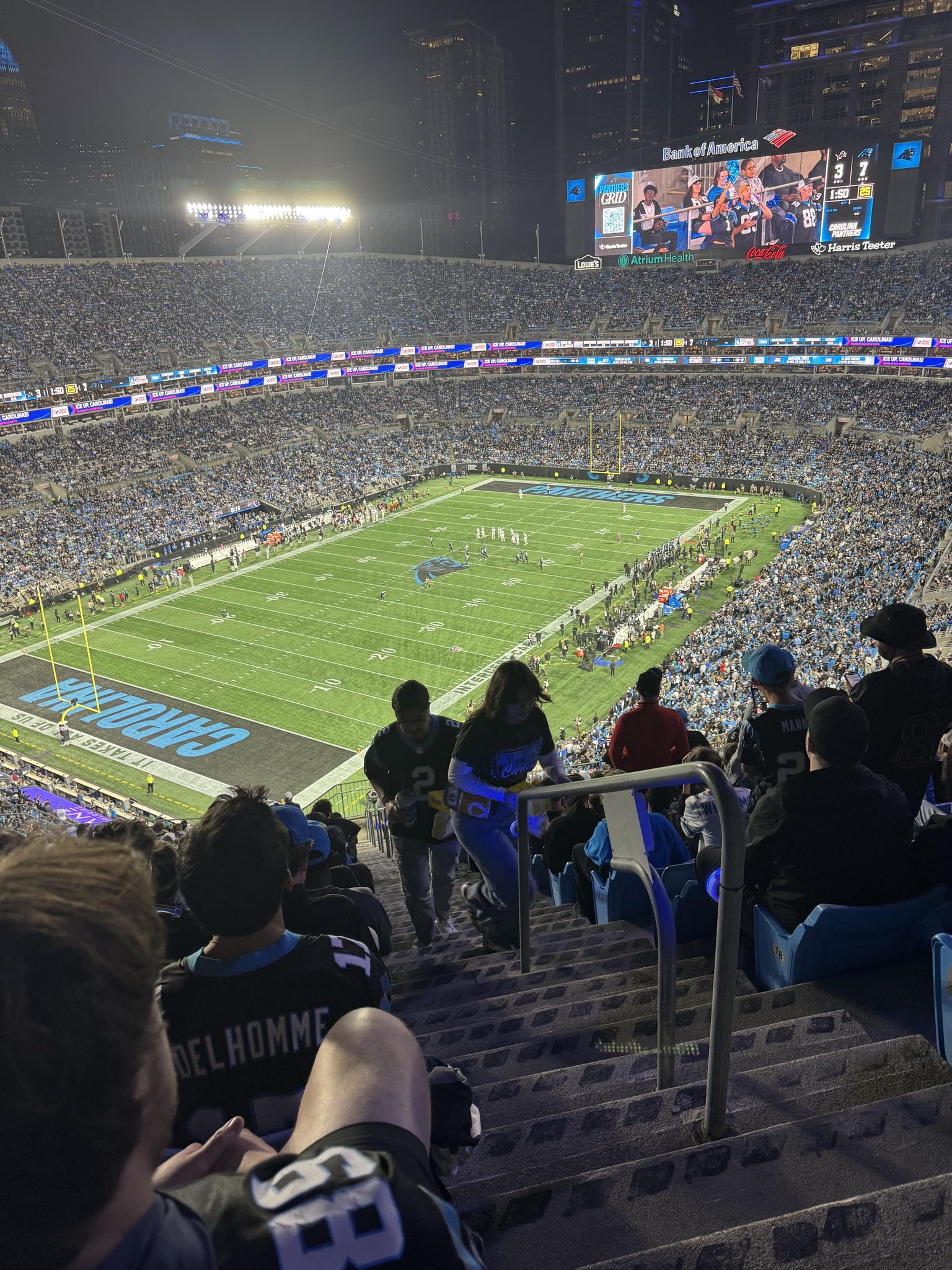 Real Fan View taken from Section 550 at Bank of America Stadium by Tommie D