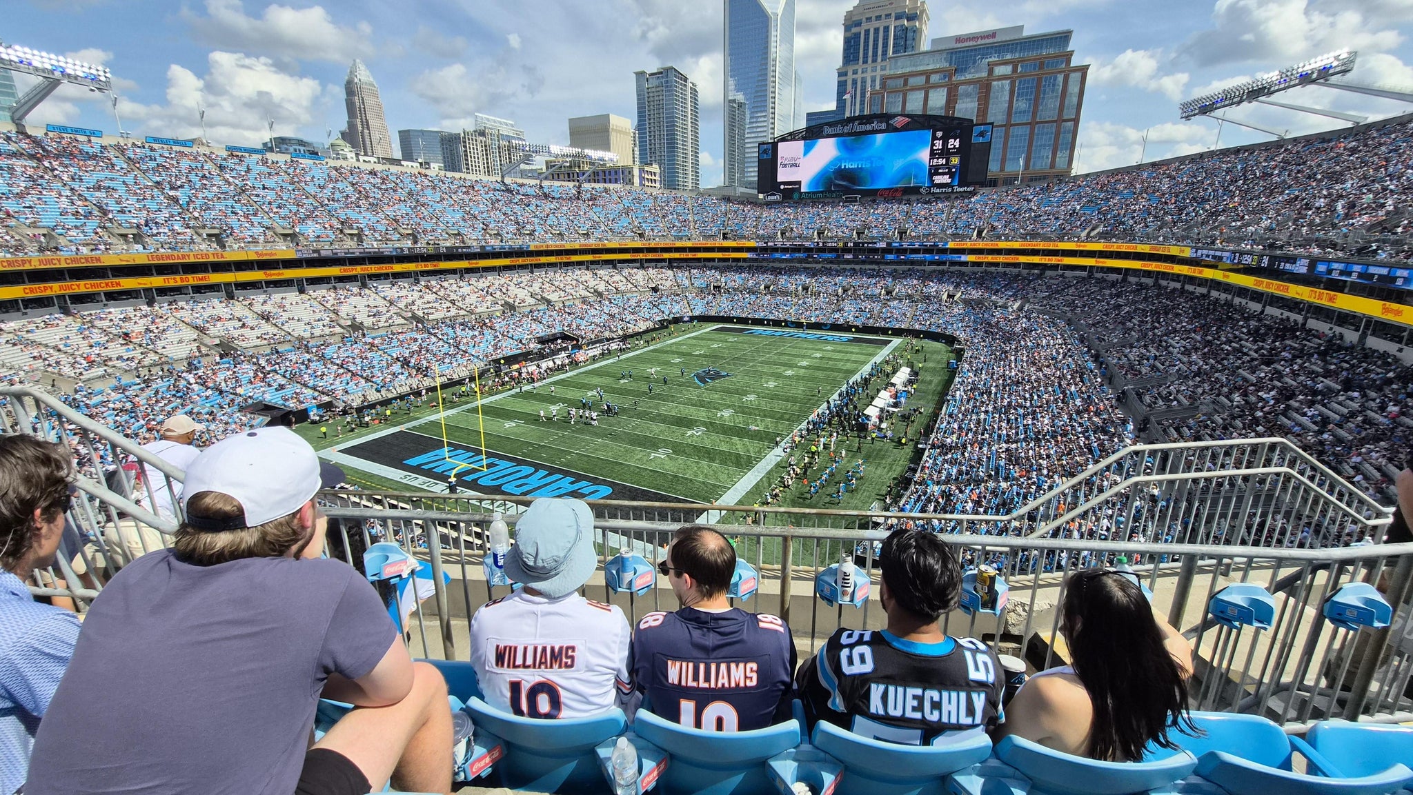 Real Fan View taken from Section 551 at Bank of America Stadium by Deanna L
