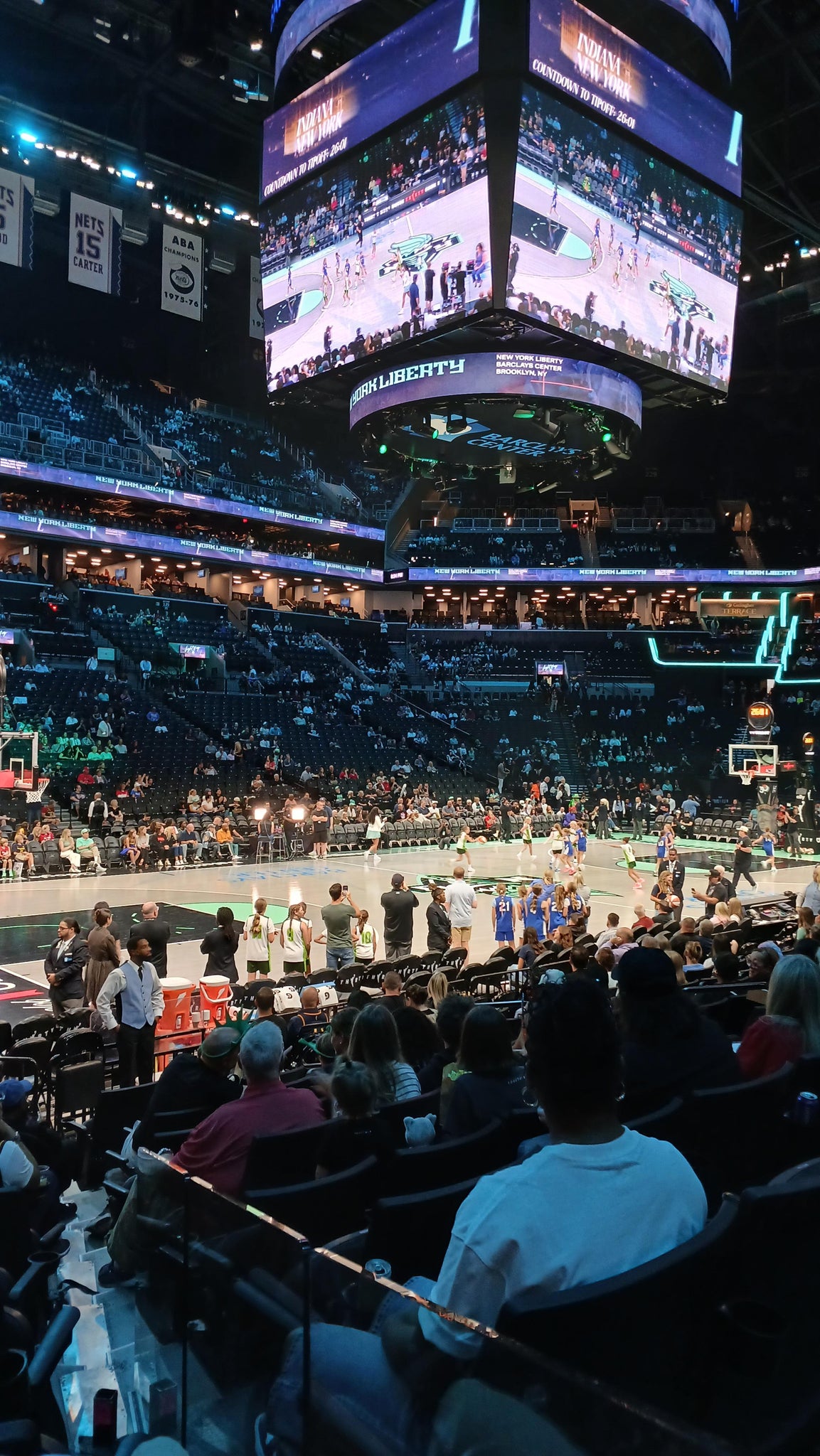 Real Fan View taken from Section 12 at Barclays Center by Mia M