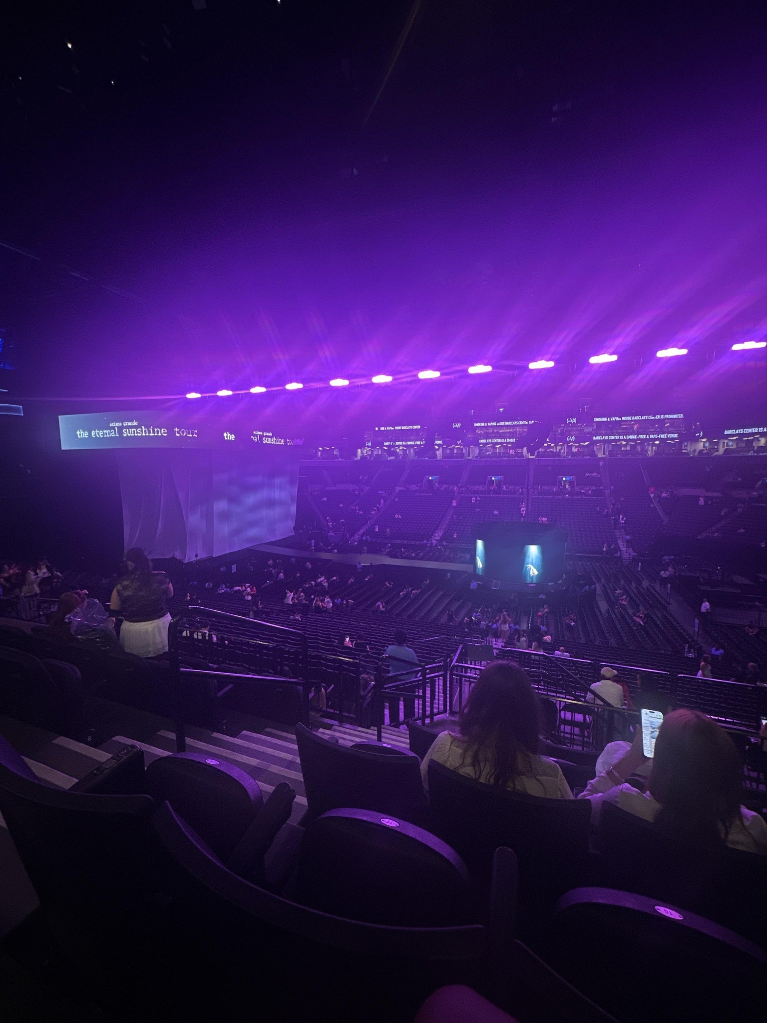 Real Fan View taken from Section 124 at Barclays Center by Faith W