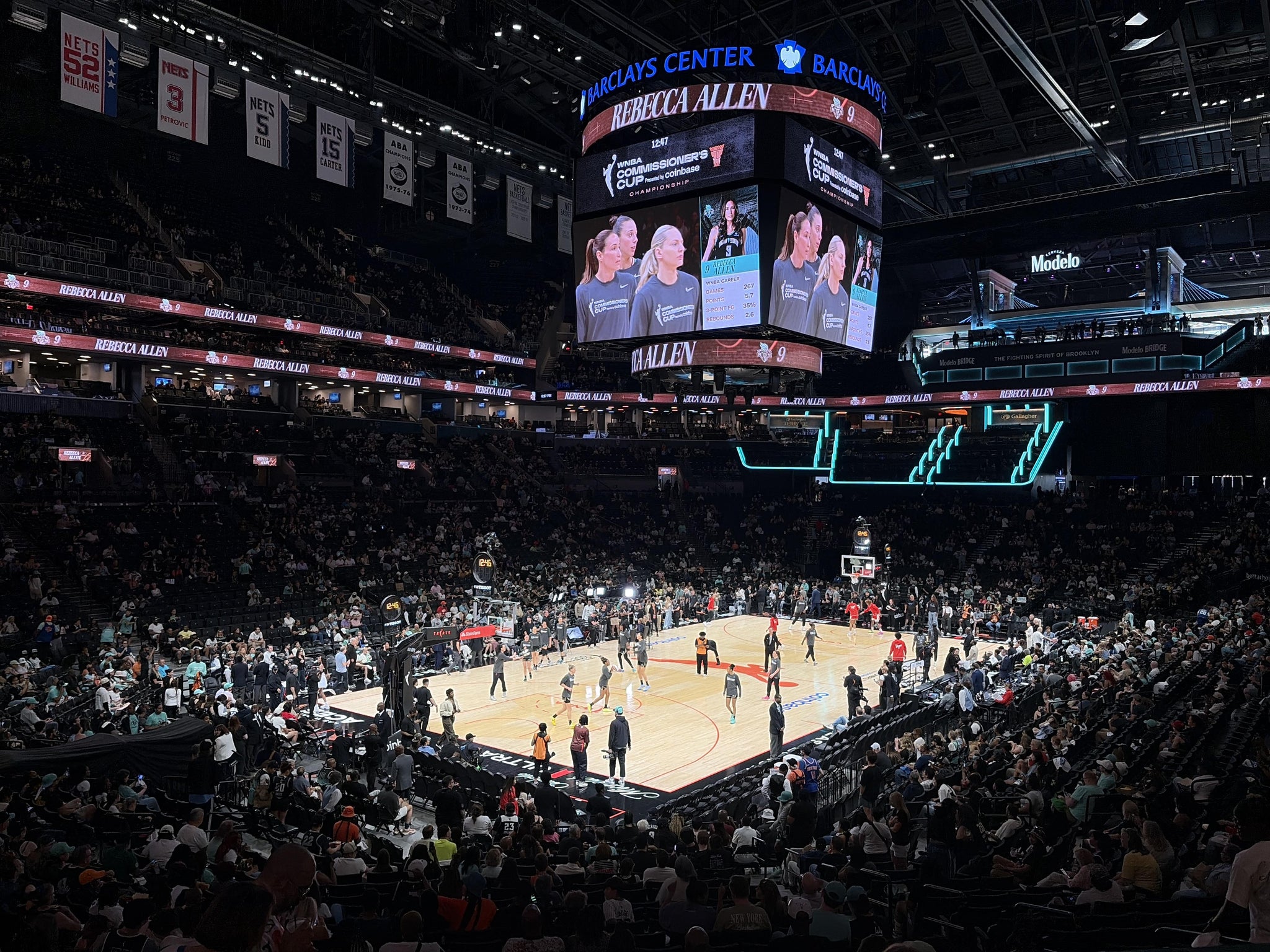 Real Fan View taken from Section 13 WC at Barclays Center by Sadie F