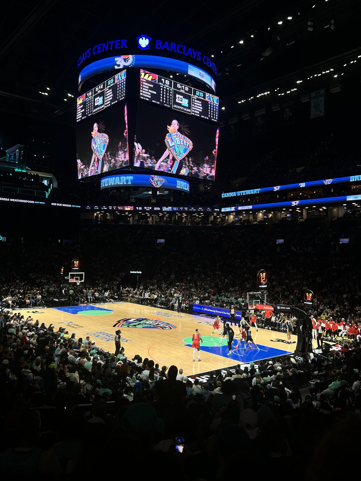 Real Fan View taken from Section 19 at Barclays Center by Jessica M