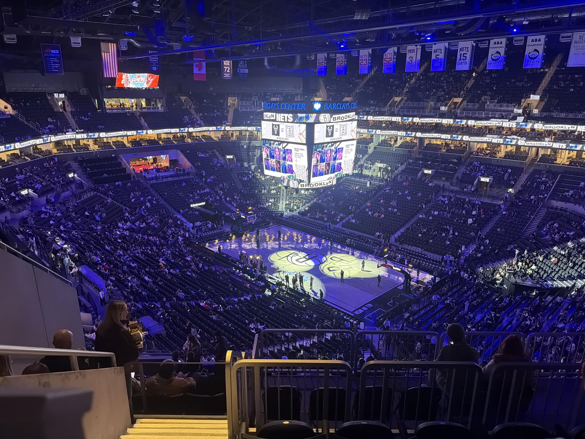 Real Fan View taken from Section 204 at Barclays Center by Mikayla R