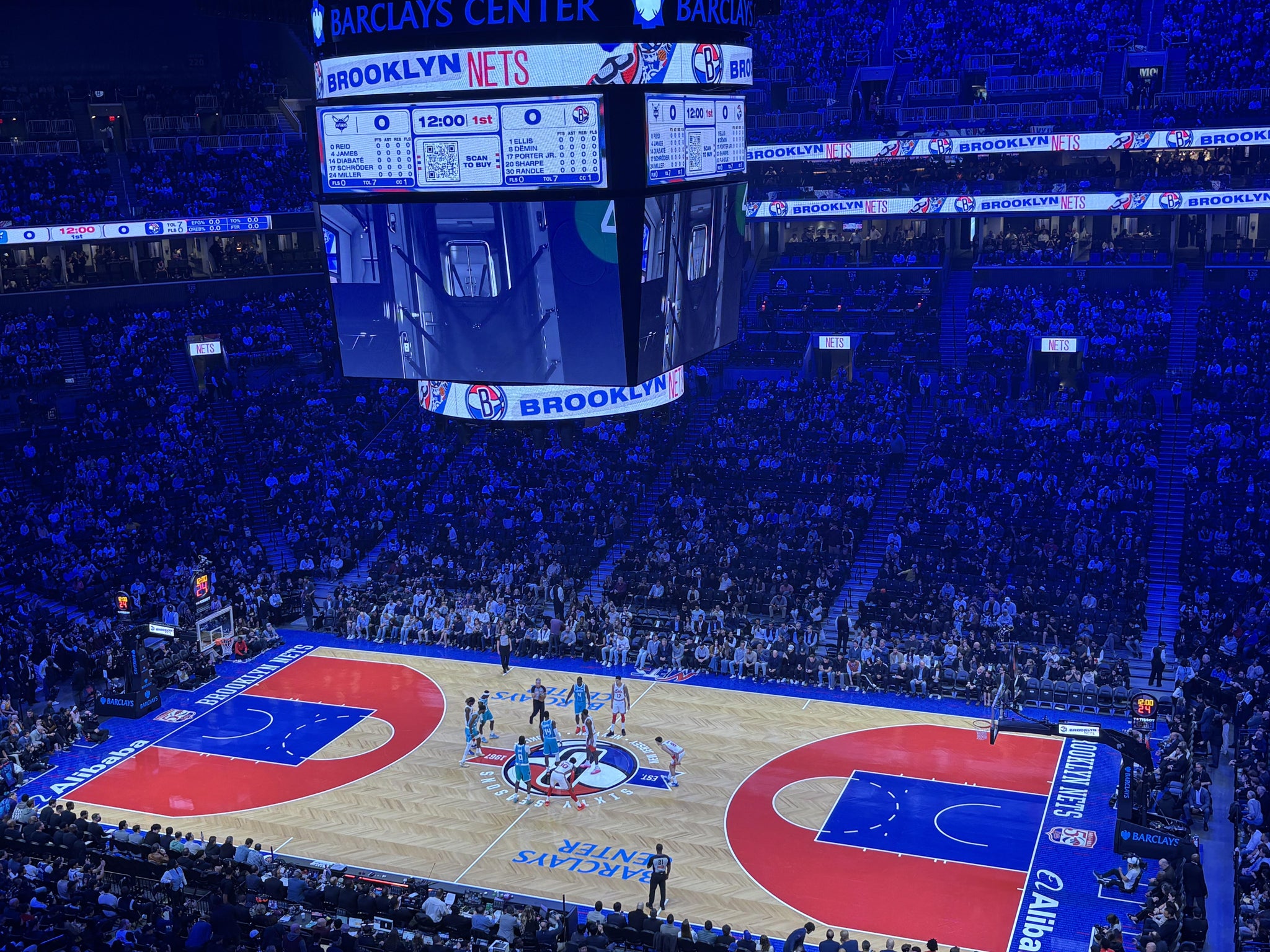 Real Fan View taken from Section 206 at Barclays Center by Adrian S