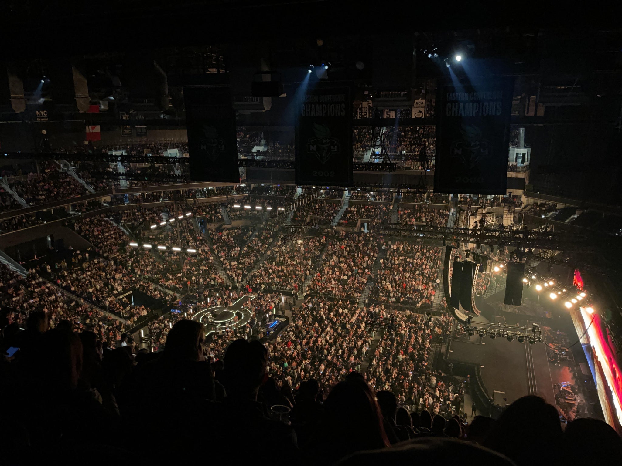 Real Fan View taken from Section 206 at Barclays Center by Anita P