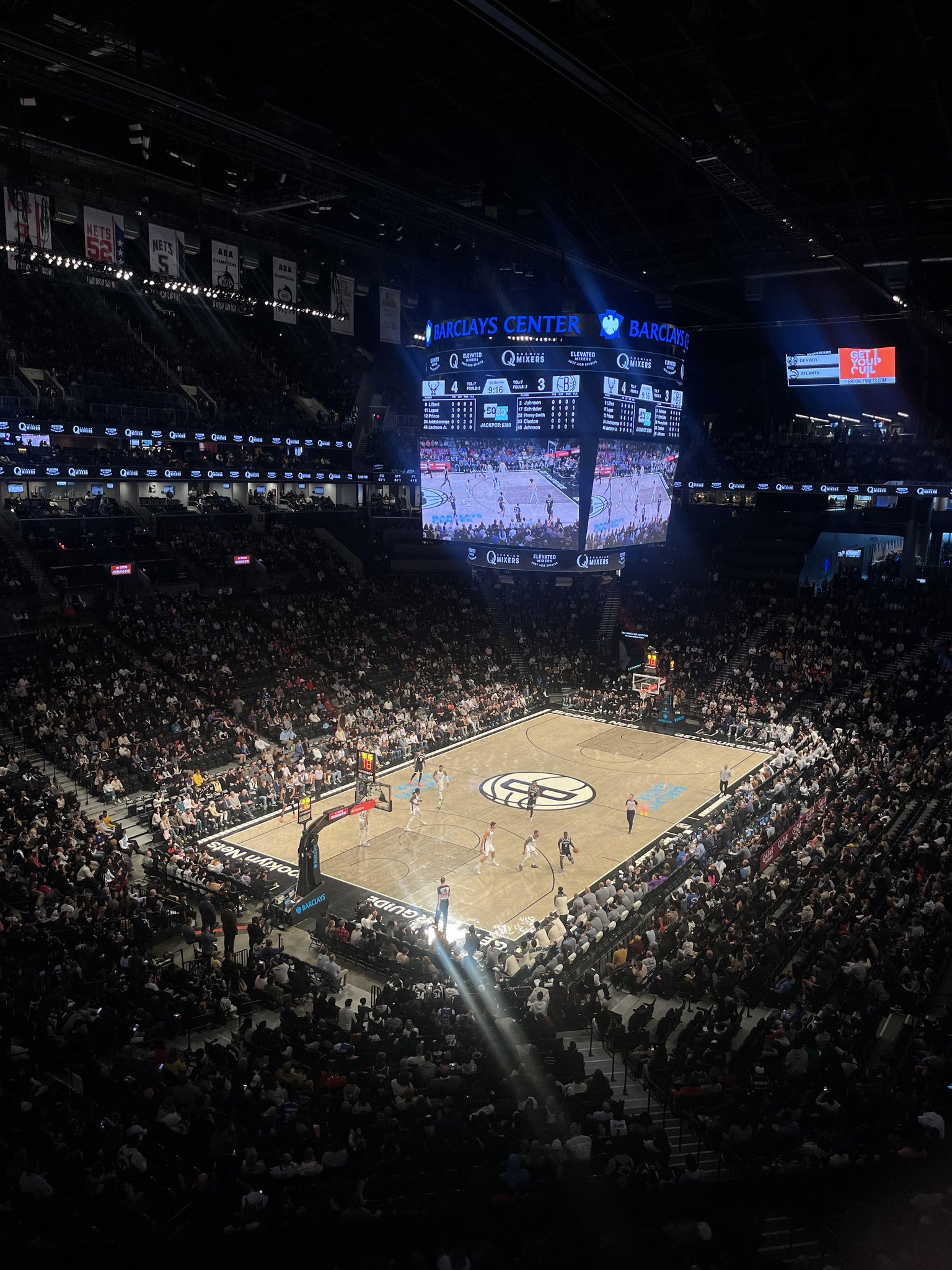 Real Fan View taken from Section 213 at Barclays Center by Vedant P
