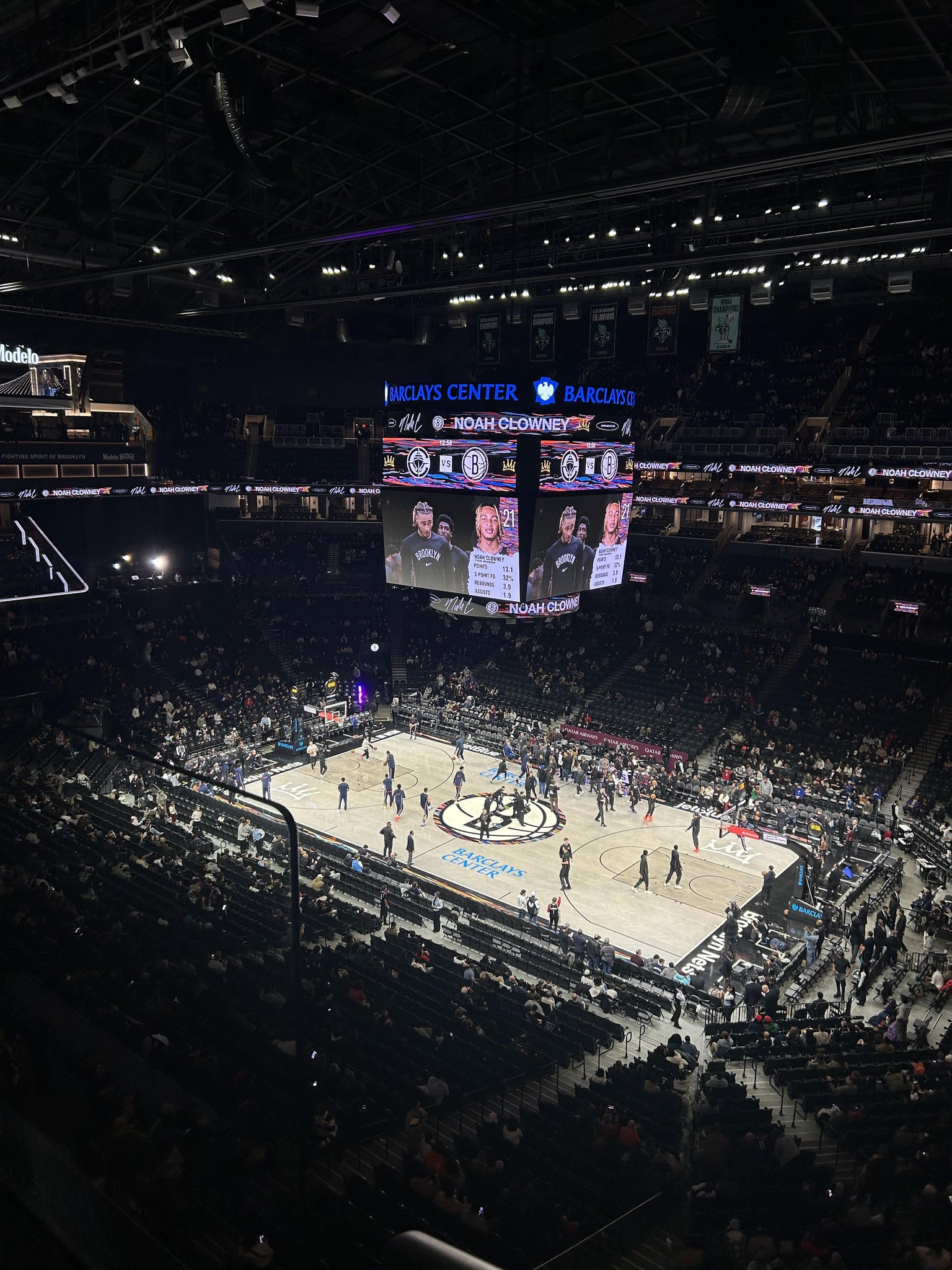 Real Fan View taken from Section 221 at Barclays Center by Mikayla R