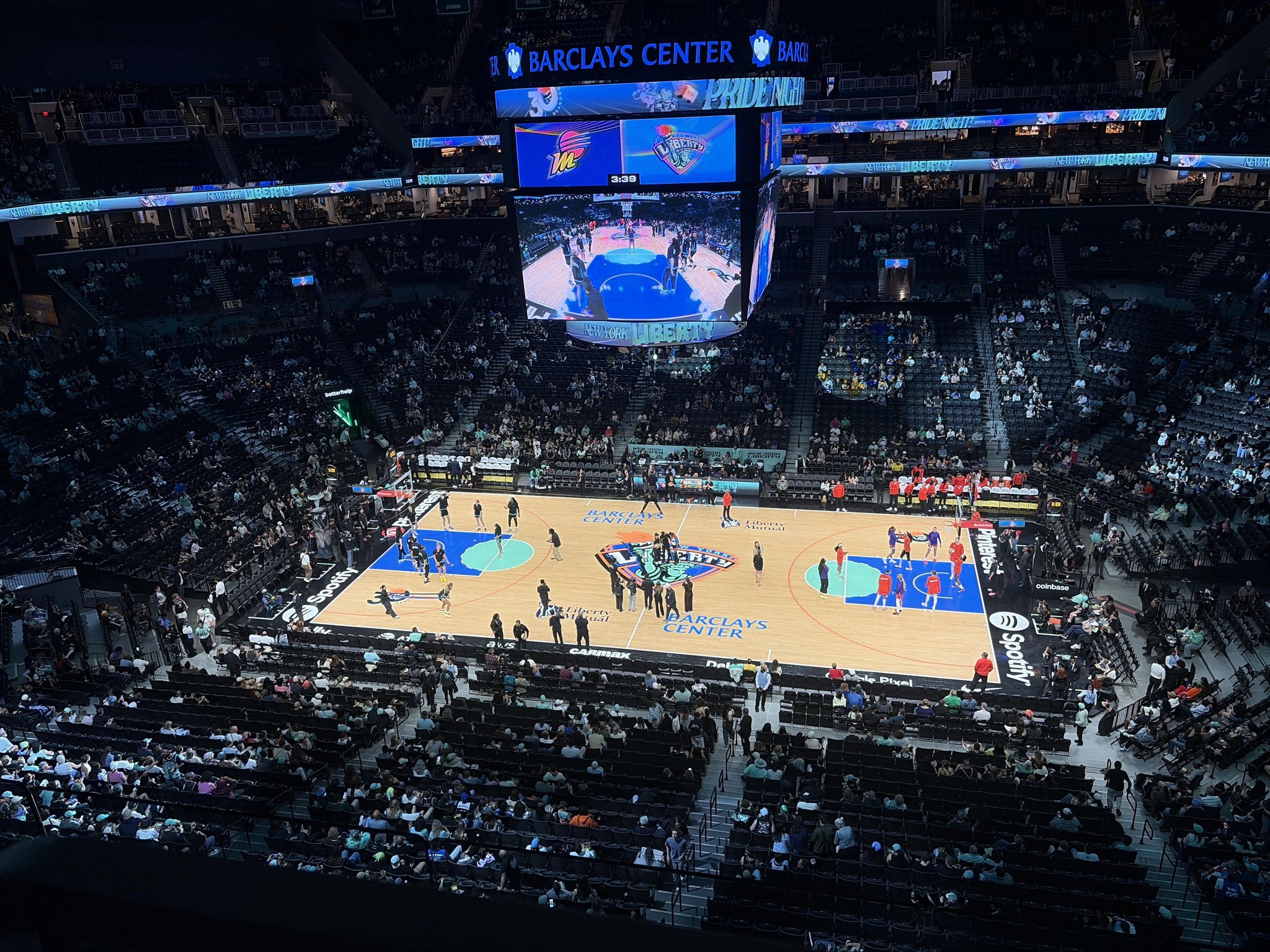 Real Fan View taken from Section 223 WC at Barclays Center by Sadie F