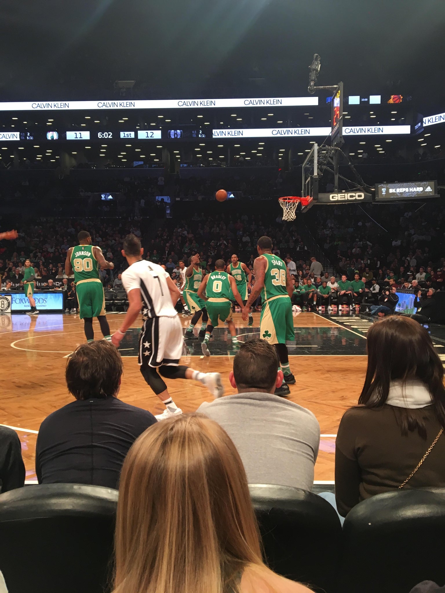 Real Fan View taken from Section 23 at Barclays Center by Steve R