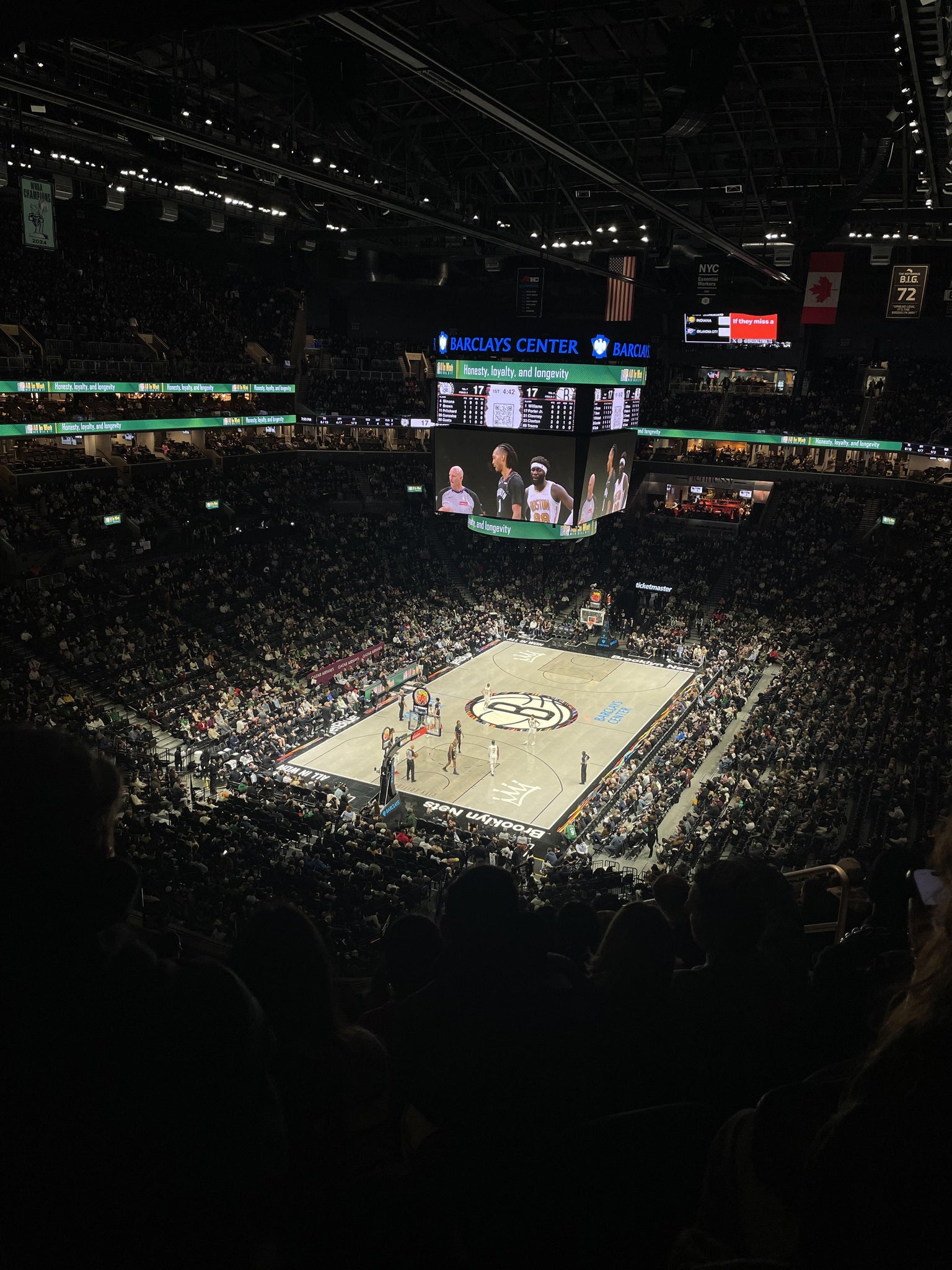 Real Fan View taken from Section 230 at Barclays Center by Candy T