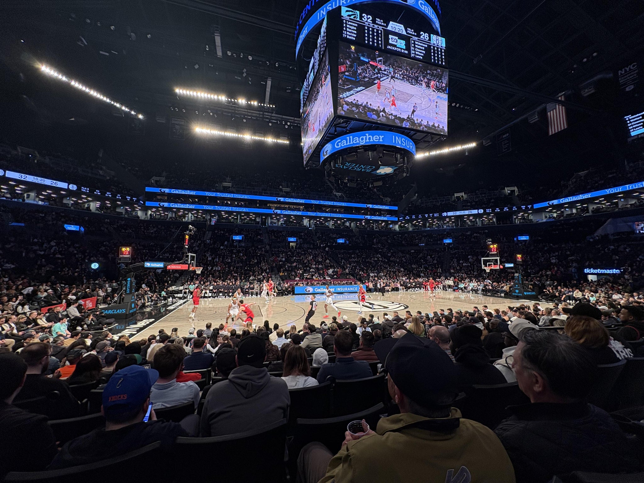 Real Fan View taken from Section 25 at Barclays Center by Vedant P