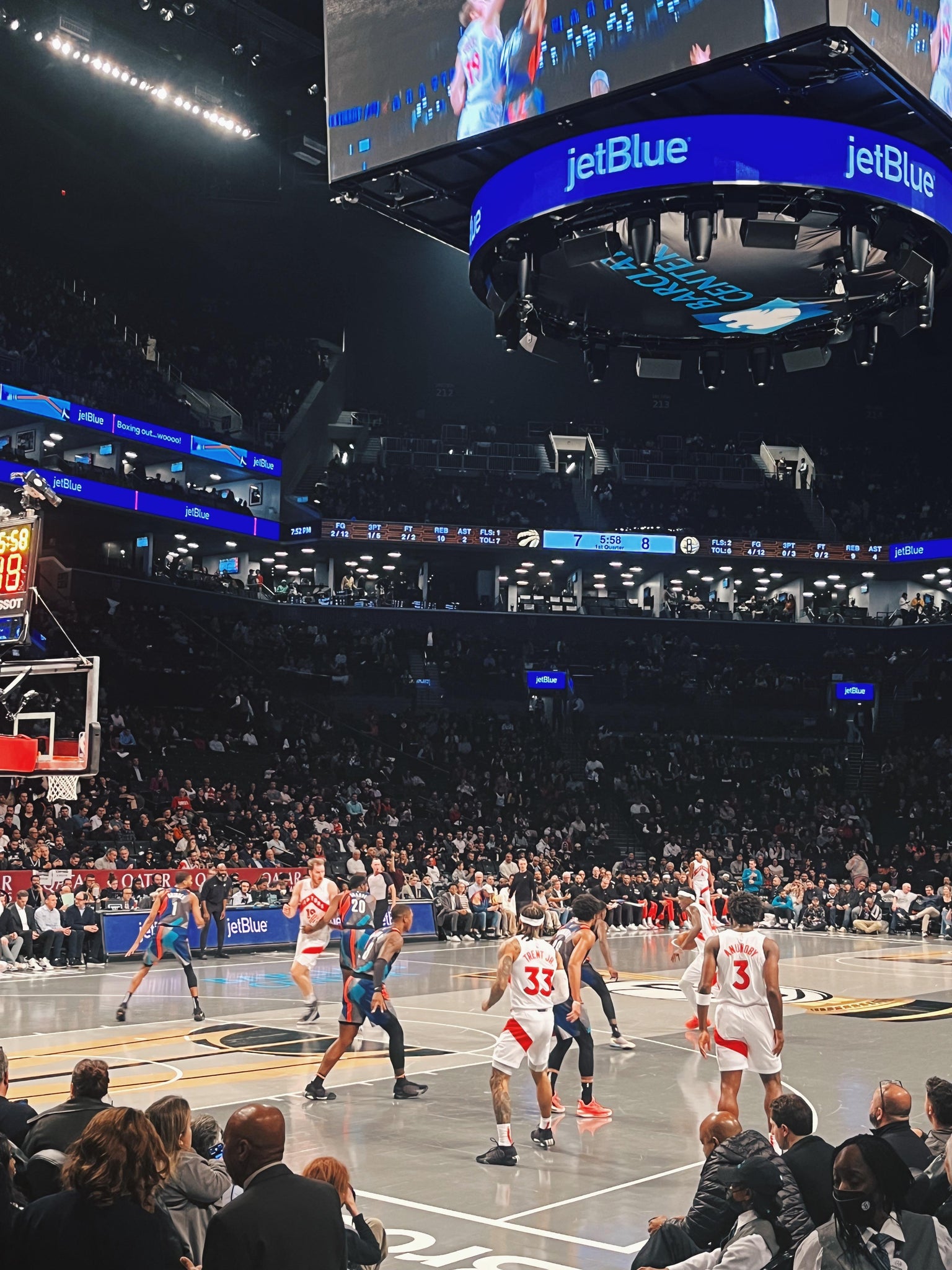 Real Fan View taken from Section 29 at Barclays Center by Vedant P