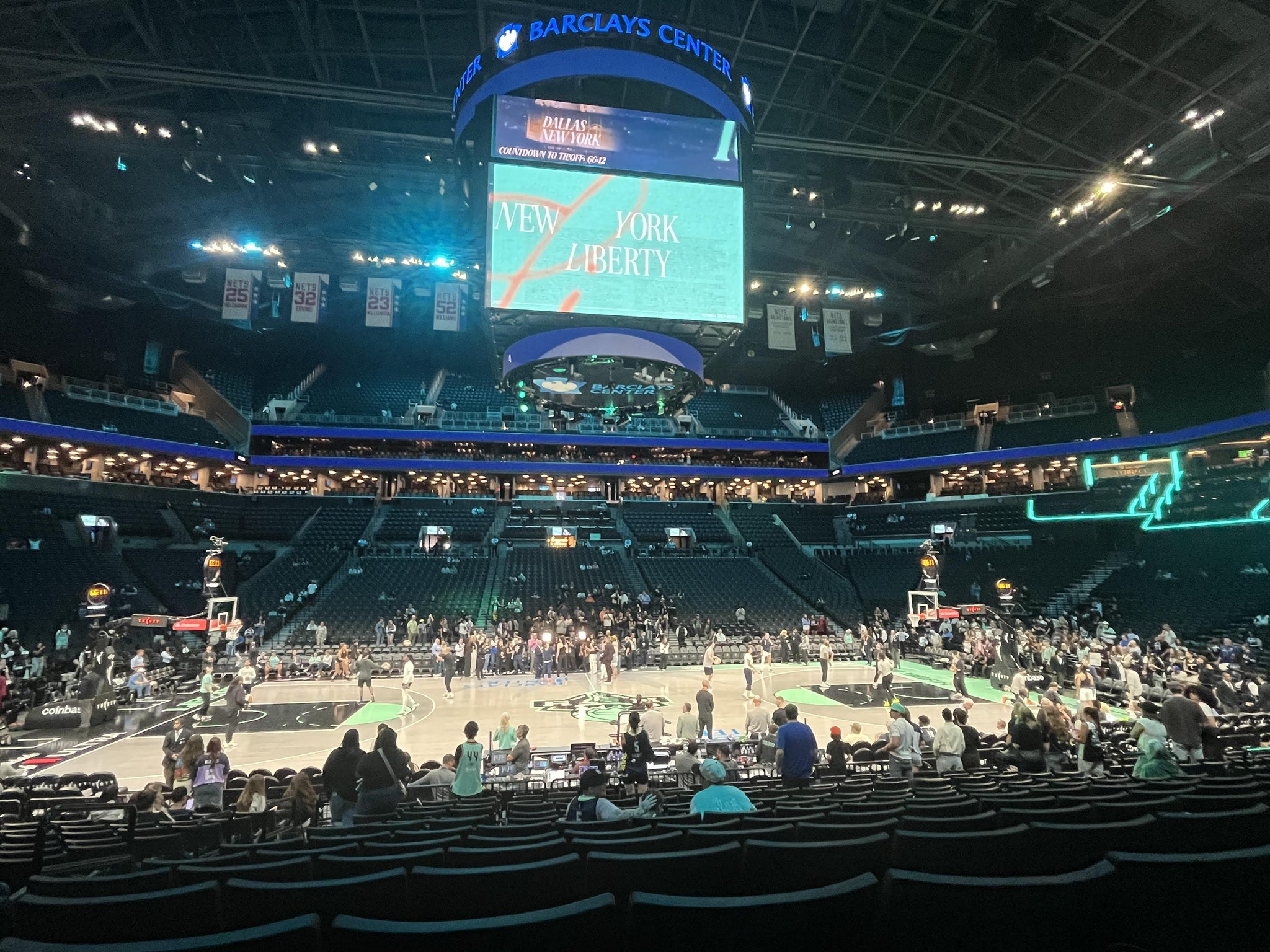 Real Fan View taken from Section 8 at Barclays Center by Elaine W