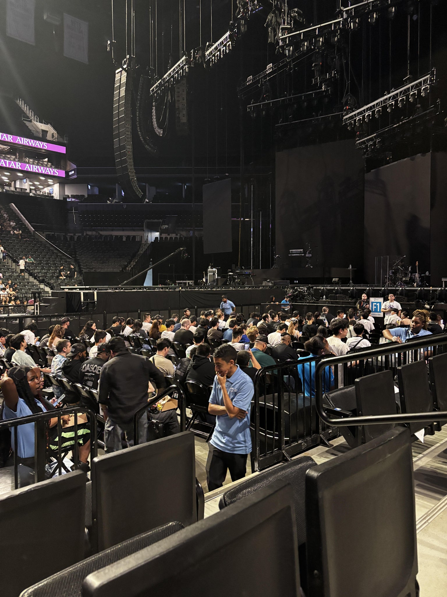 Real Fan View taken from Section 8 at Barclays Center by Natalee L